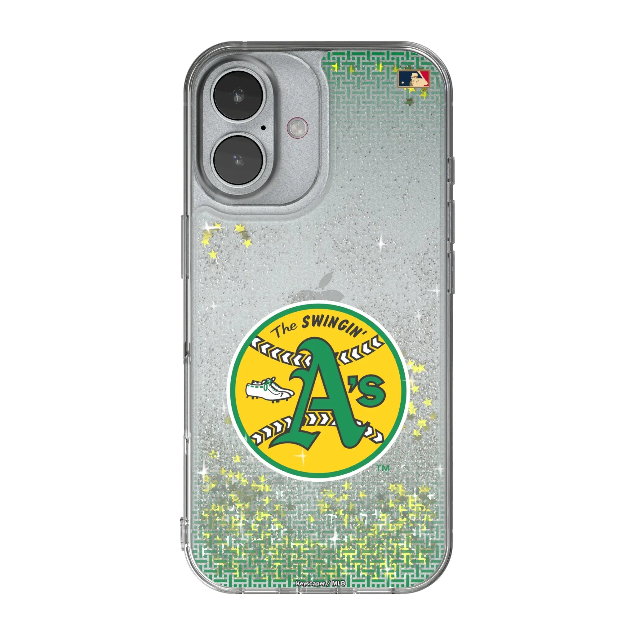 Oakland As 1971-1981 - Cooperstown Collection Linen Glitter Phone Case