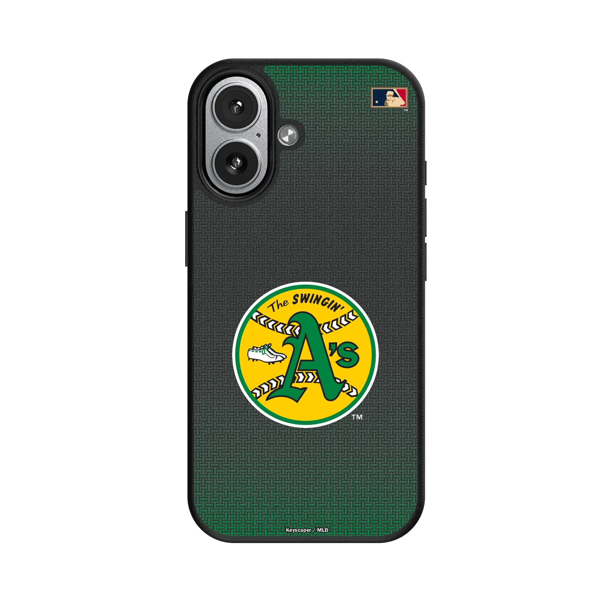 Oakland As 1971-1981 - Cooperstown Collection Linen MagSafe Compatible Phone Case for Apple iPhone