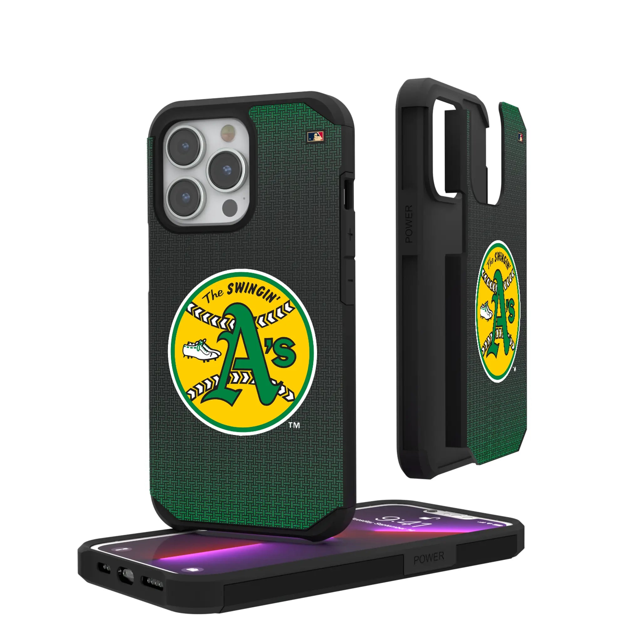 Oakland As 1971-1981 - Cooperstown Collection Linen Rugged Phone Case
