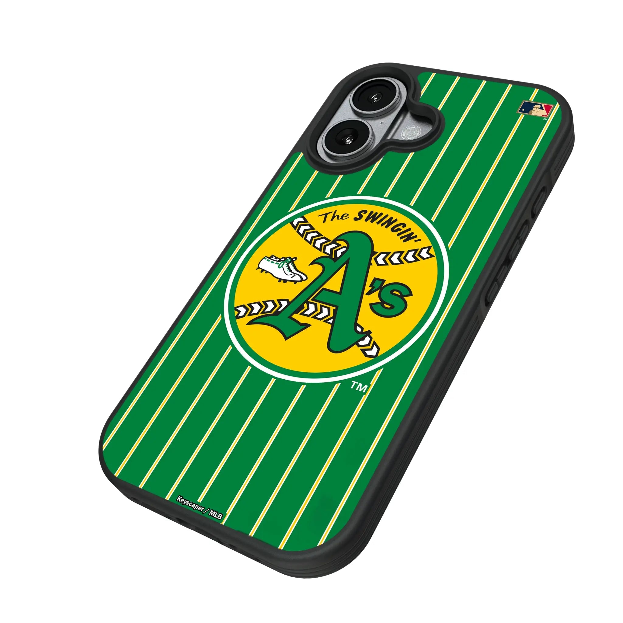 Oakland As 1971-1981 - Cooperstown Collection Pinstripe Bump Phone Case