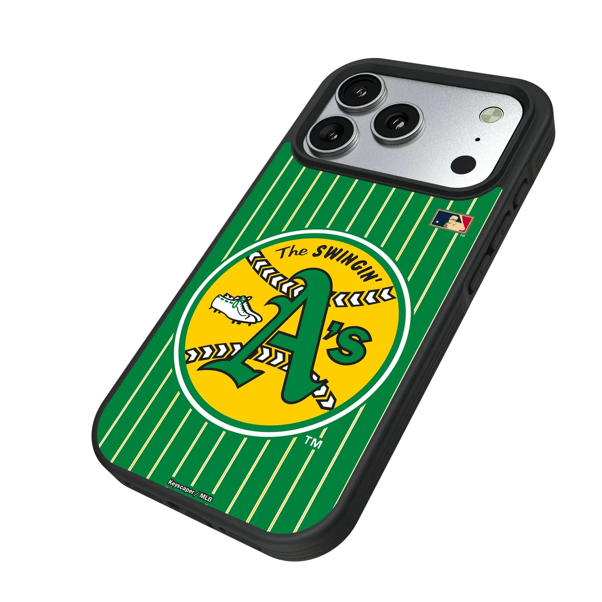 Oakland As 1971-1981 - Cooperstown Collection Pinstripe Bump Phone Case