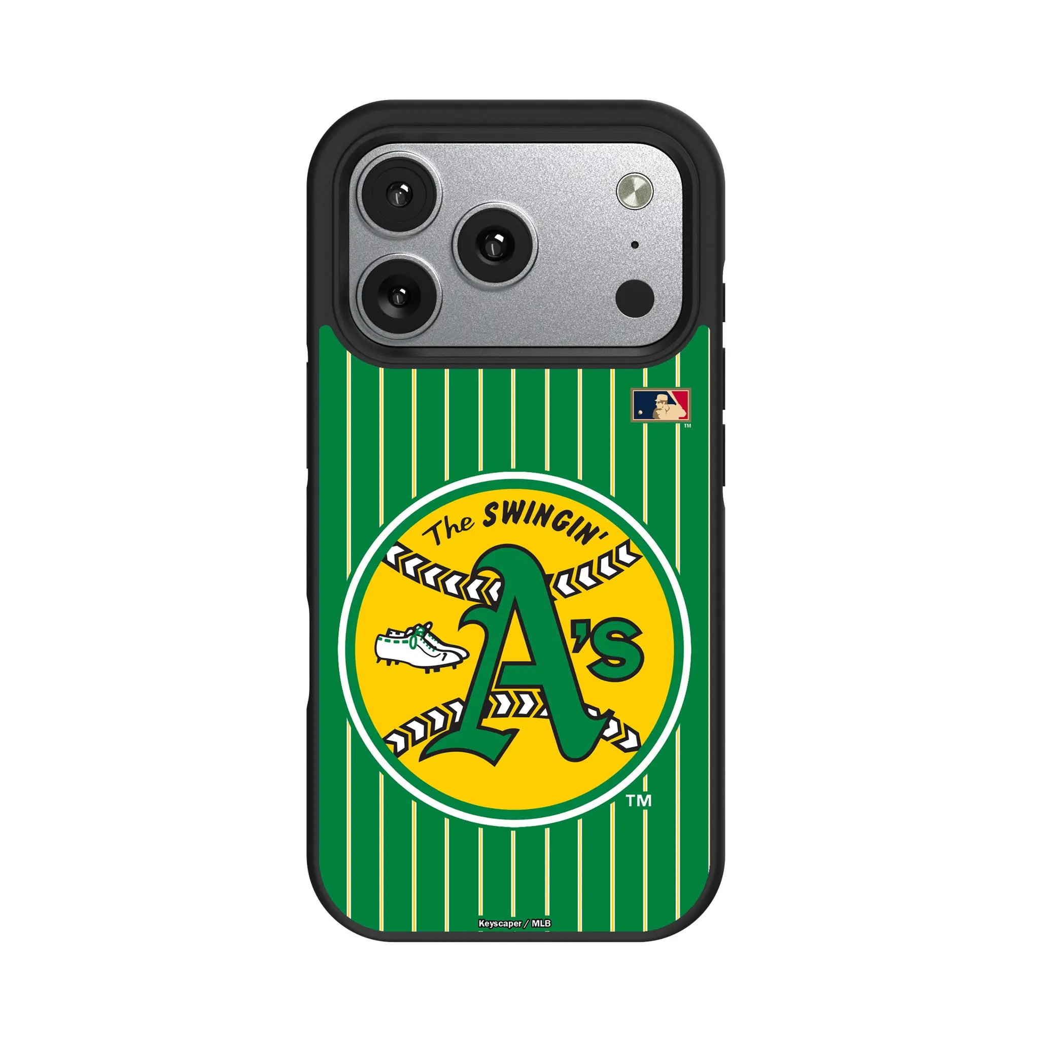 Oakland As 1971-1981 - Cooperstown Collection Pinstripe Bump Phone Case