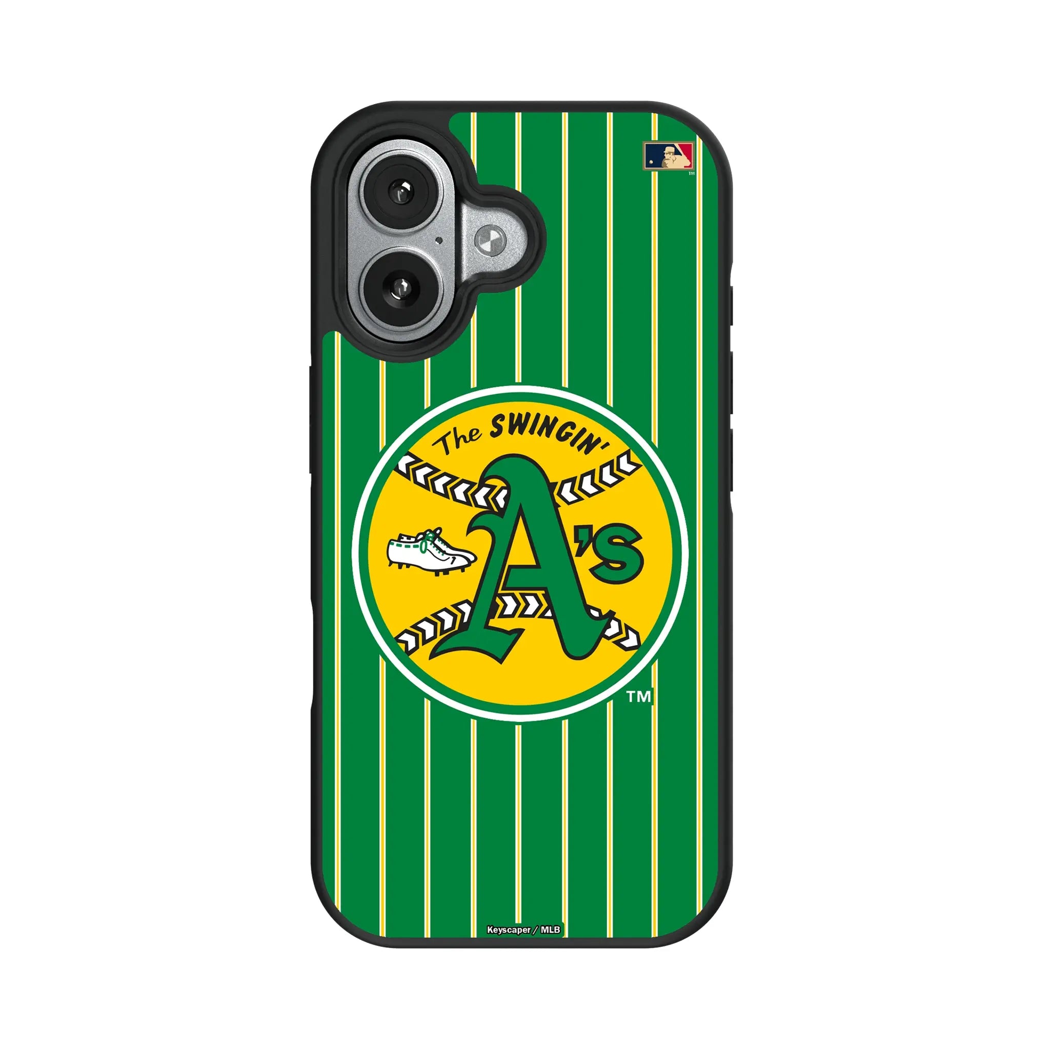 Oakland As 1971-1981 - Cooperstown Collection Pinstripe Bump Phone Case
