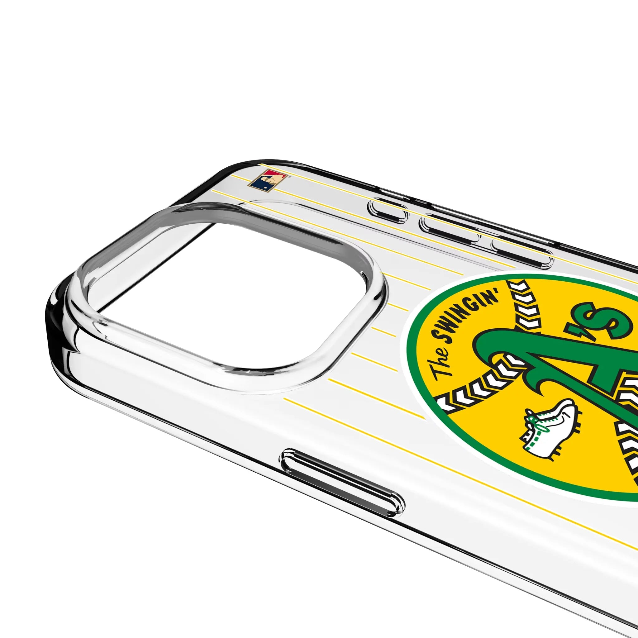 Oakland As 1971-1981 - Cooperstown Collection Pinstripe Clear Phone Case for Apple iPhone