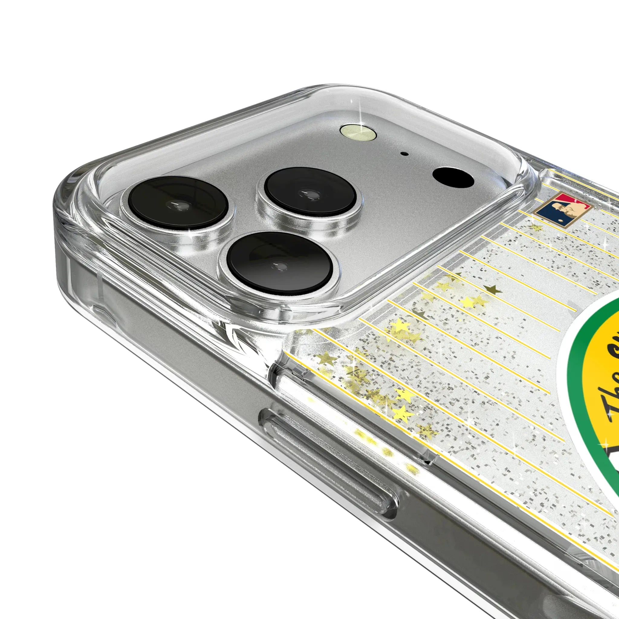 Oakland As 1971-1981 - Cooperstown Collection Pinstripe Glitter Phone Case