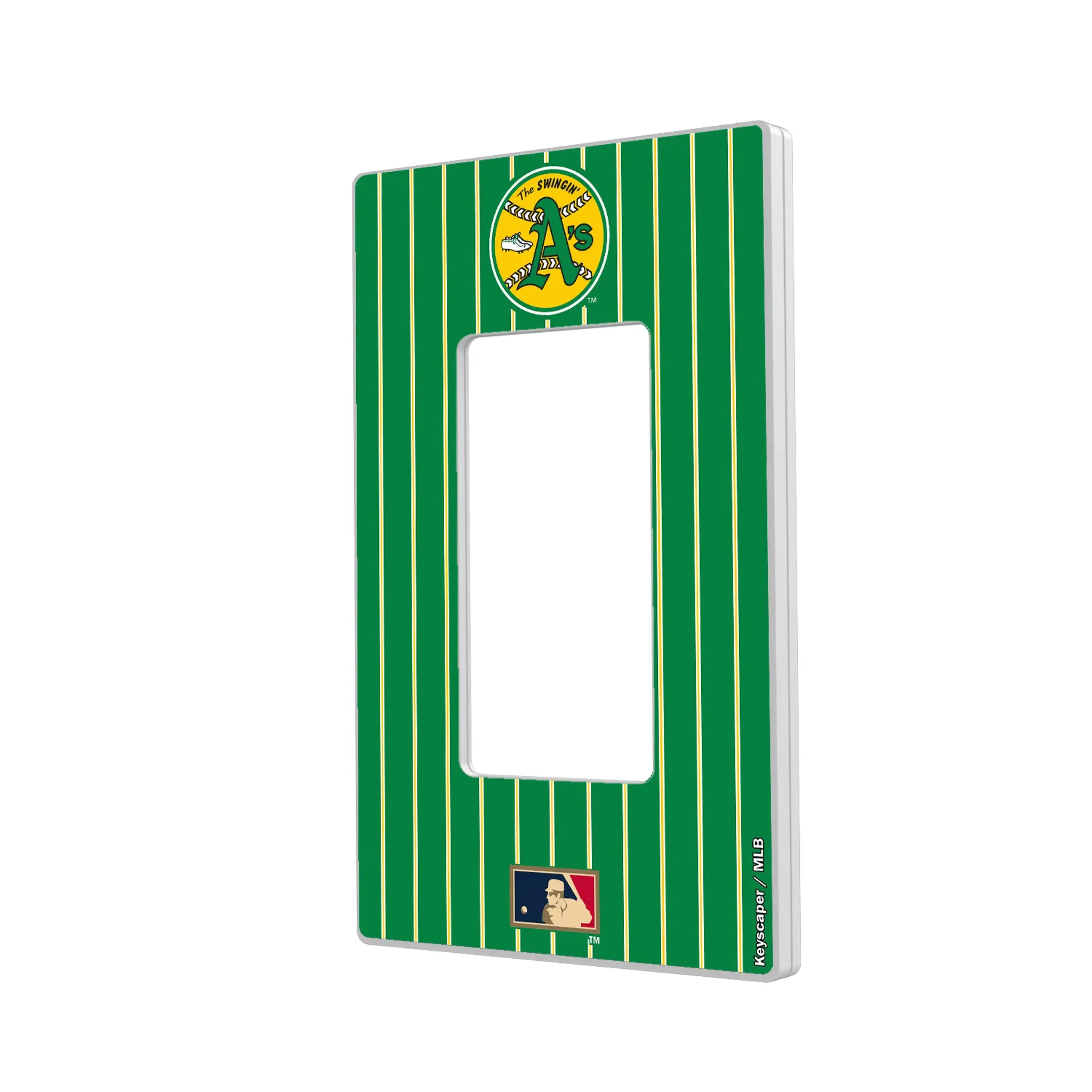 Oakland As 1971-1981 - Cooperstown Collection Pinstripe Hidden-Screw Light Switch Plate
