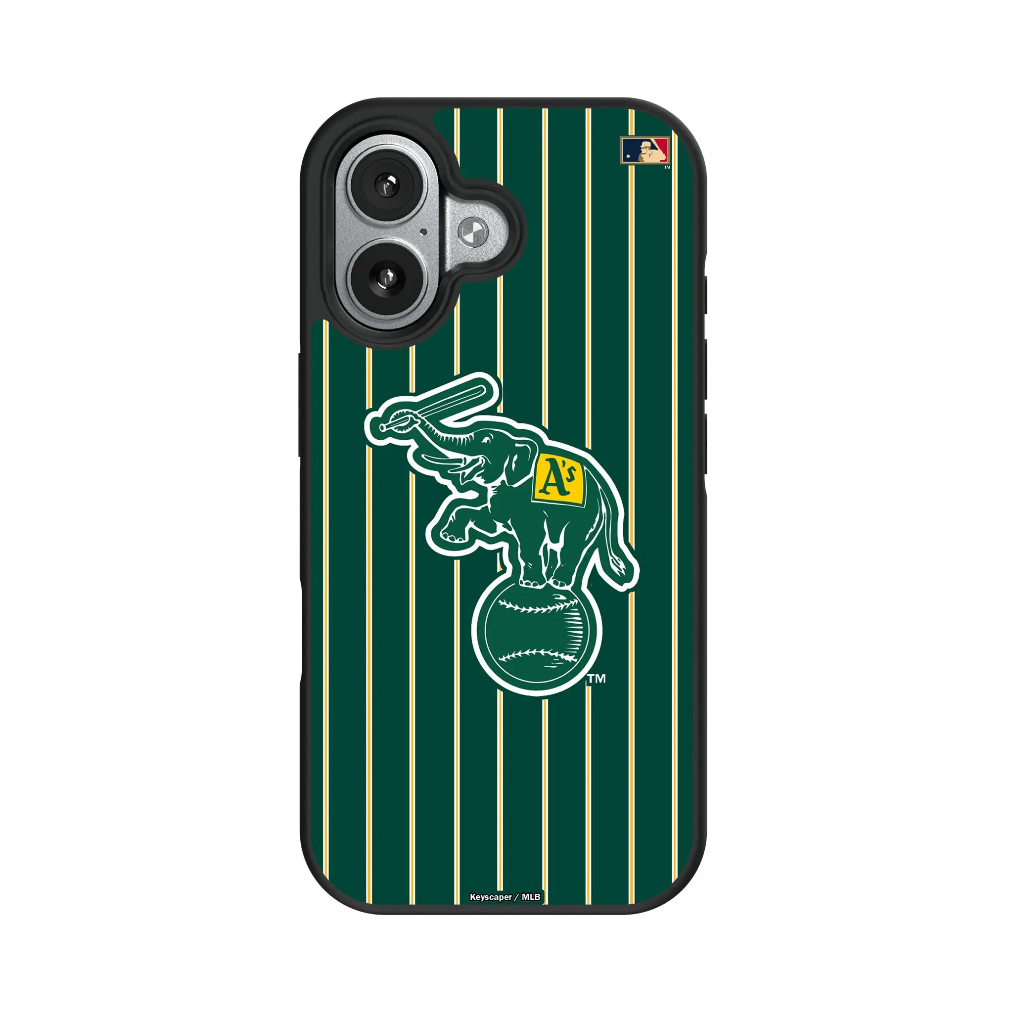 Oakland As  Home 1988 - Cooperstown Collection Pinstripe Bump Phone Case