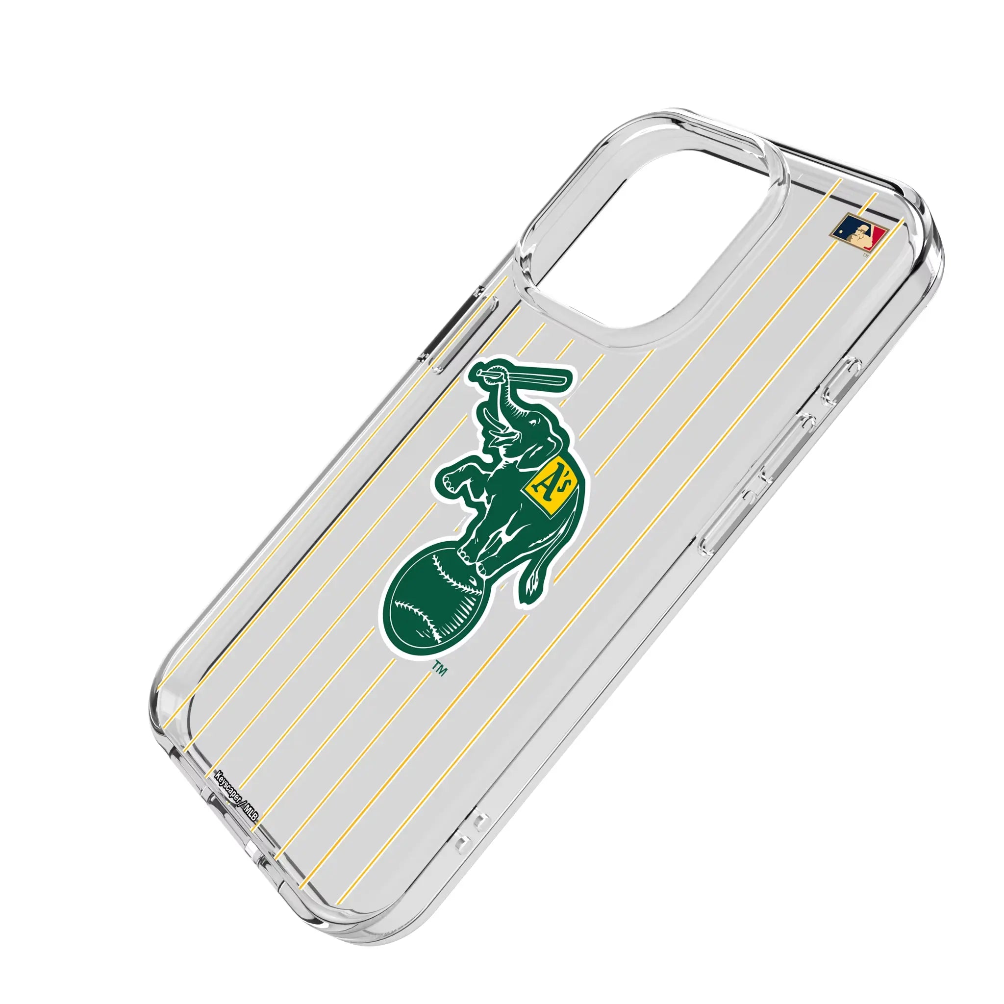 Oakland As Home 1988 - Cooperstown Collection Pinstripe Clear Phone Case for Apple iPhone