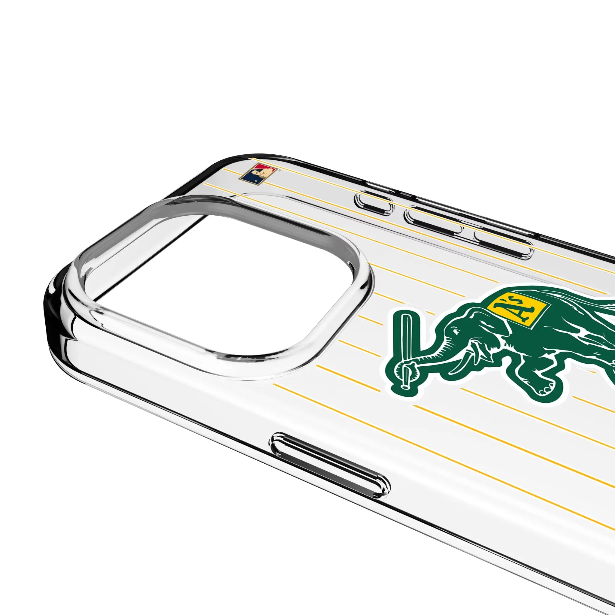 Oakland As Home 1988 - Cooperstown Collection Pinstripe Clear Phone Case for Apple iPhone