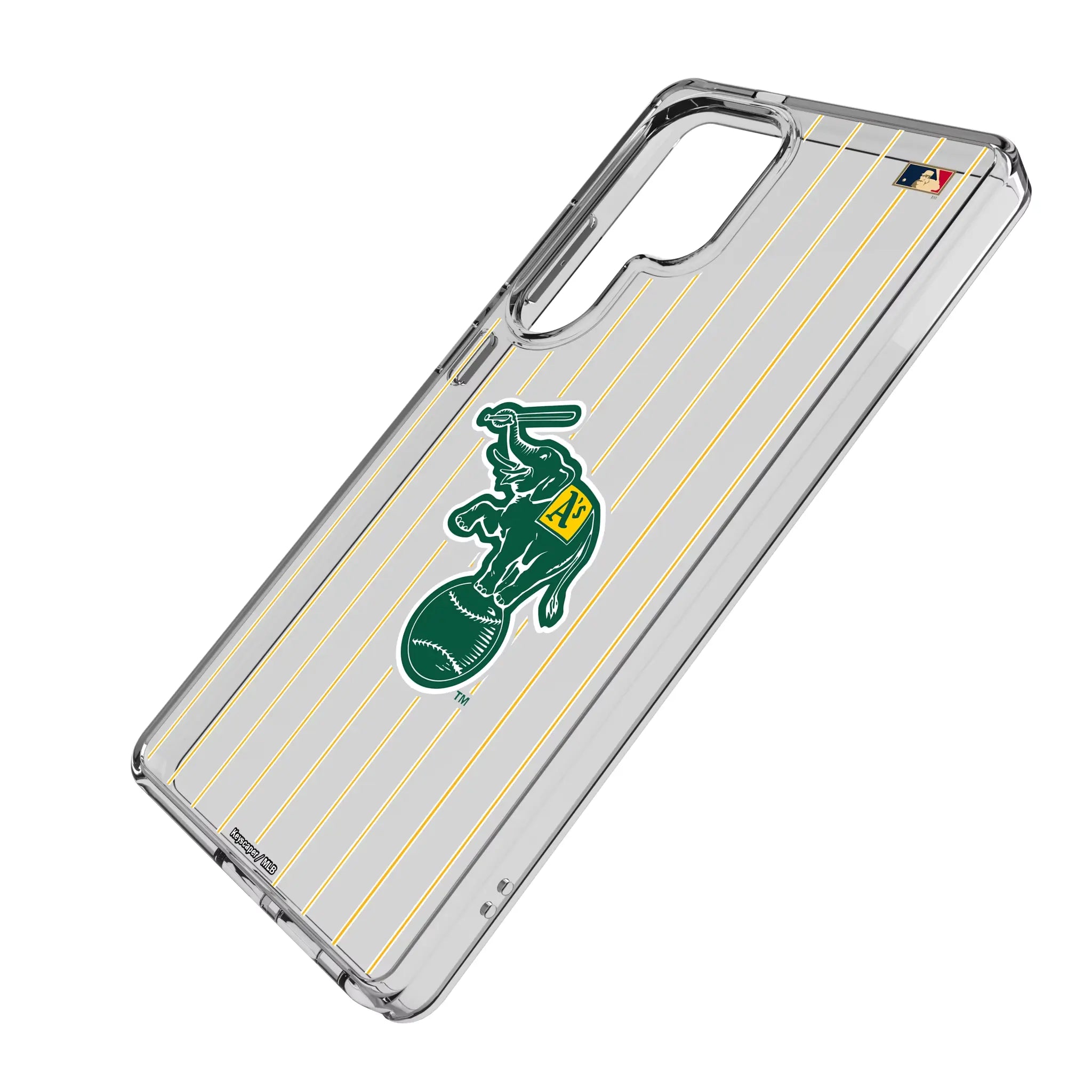 Oakland As Home 1988 - Cooperstown Collection Pinstripe Clear Phone Case for Samsung Galaxy
