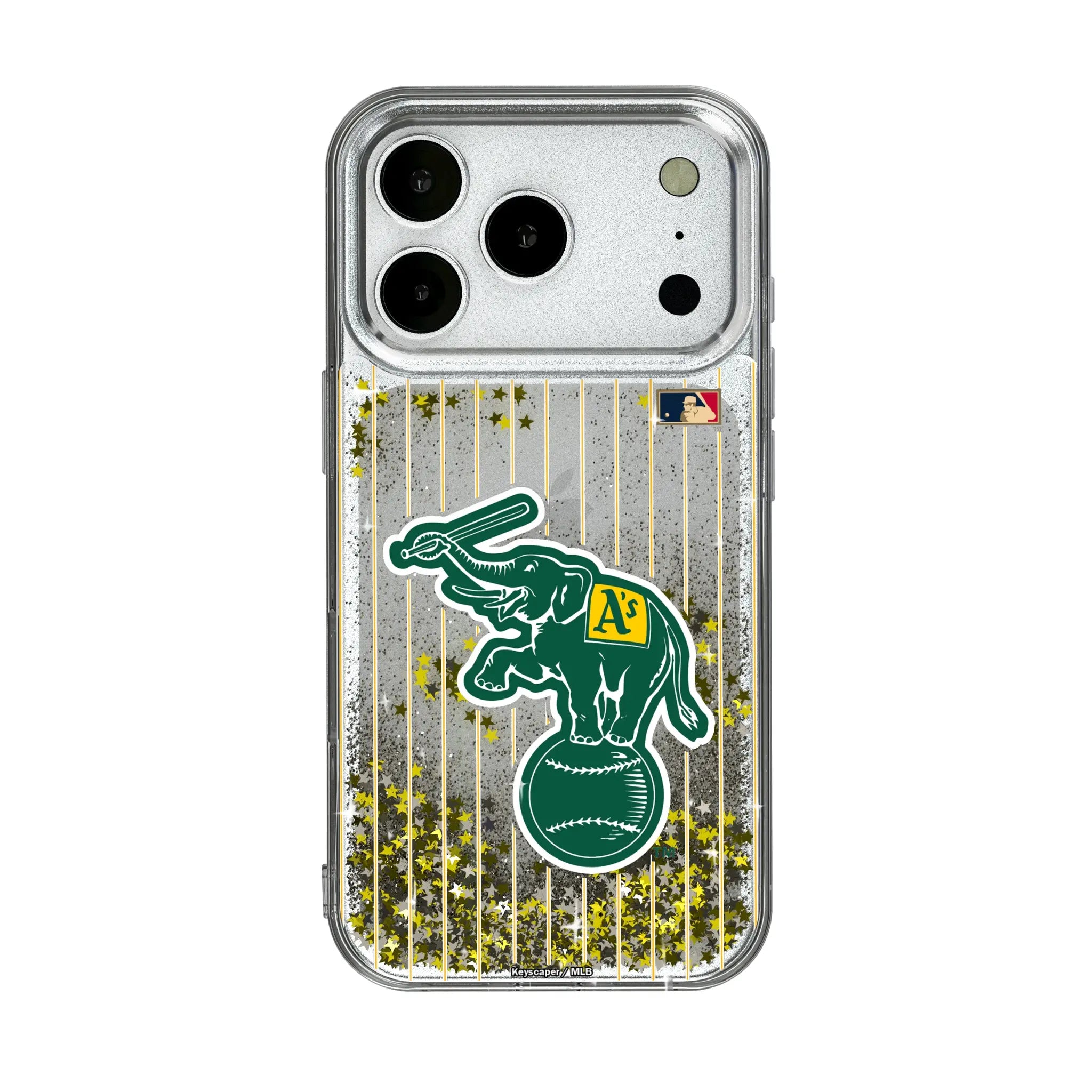 Oakland As  Home 1988 - Cooperstown Collection Pinstripe Glitter Phone Case