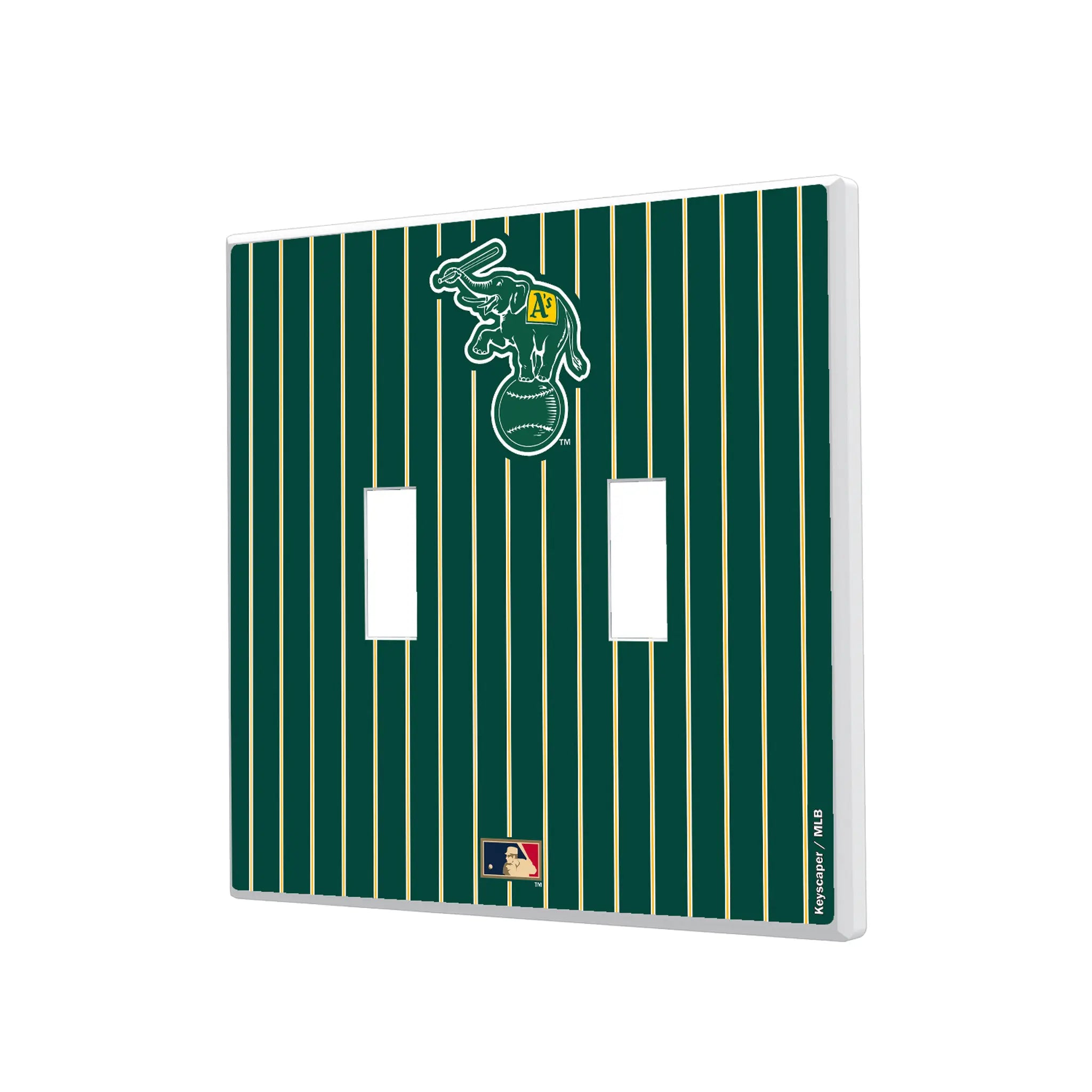 Oakland As Home 1988 - Cooperstown Collection Pinstripe Hidden-Screw Light Switch Plate