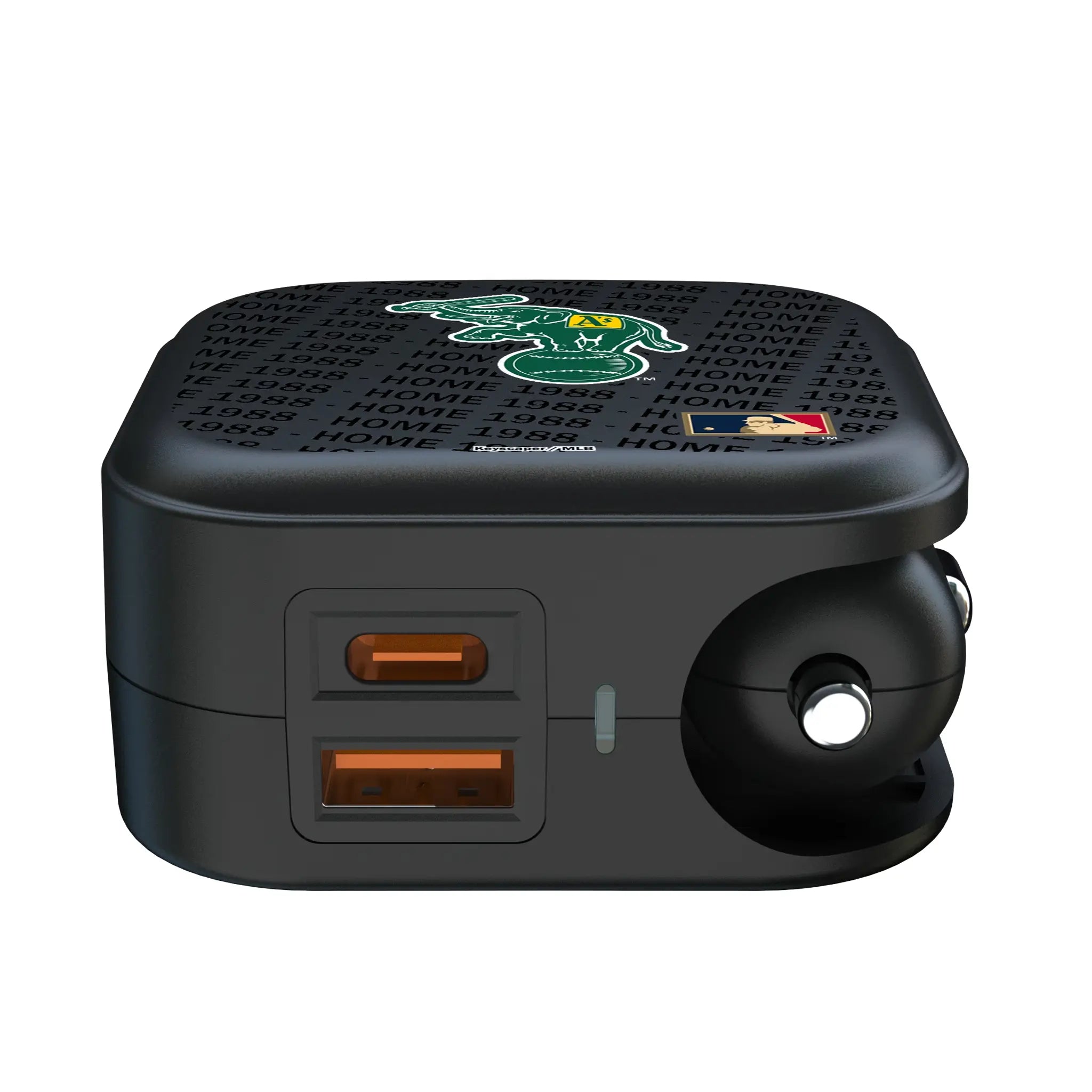 Oakland As  Home 1988 - Cooperstown Collection Text Backdrop 2 in 1 USB A/C Charger