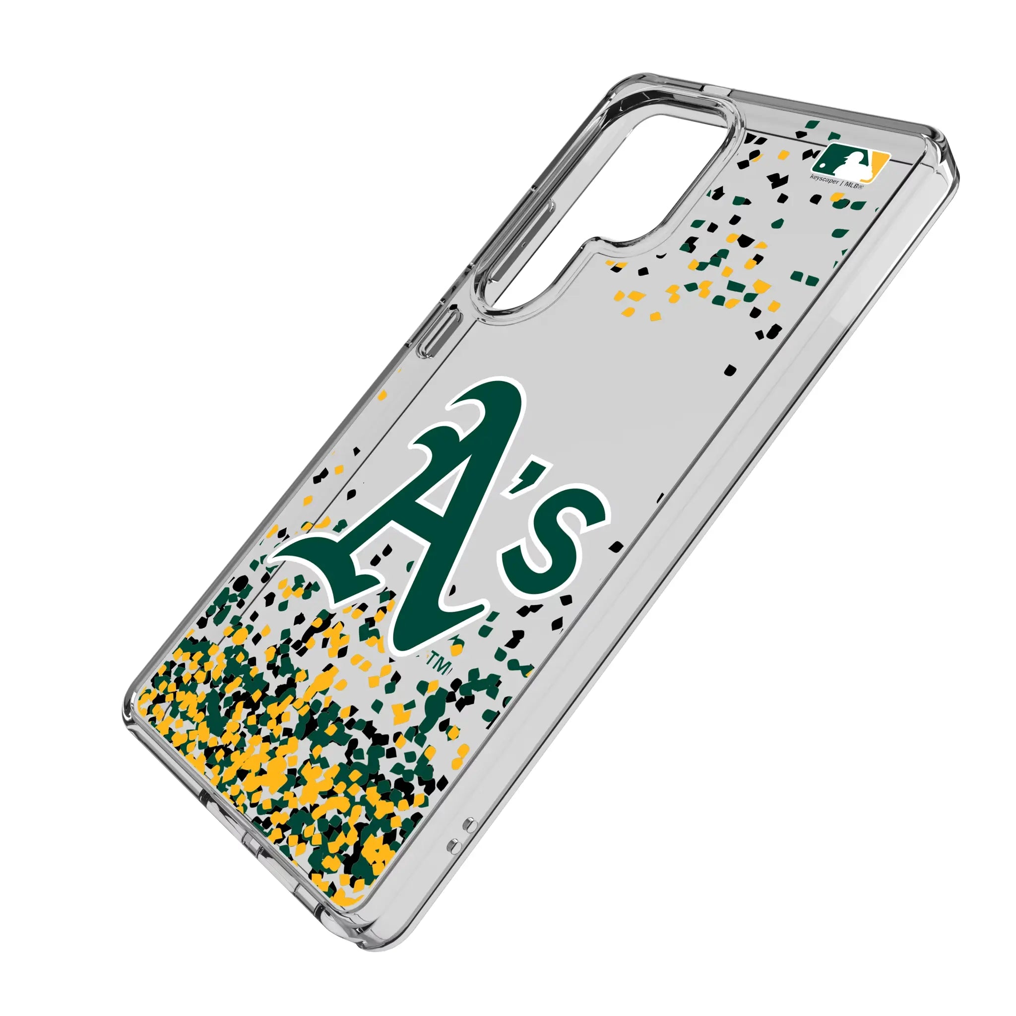 Oakland Athletics Confetti Clear Phone Case for Samsung Galaxy