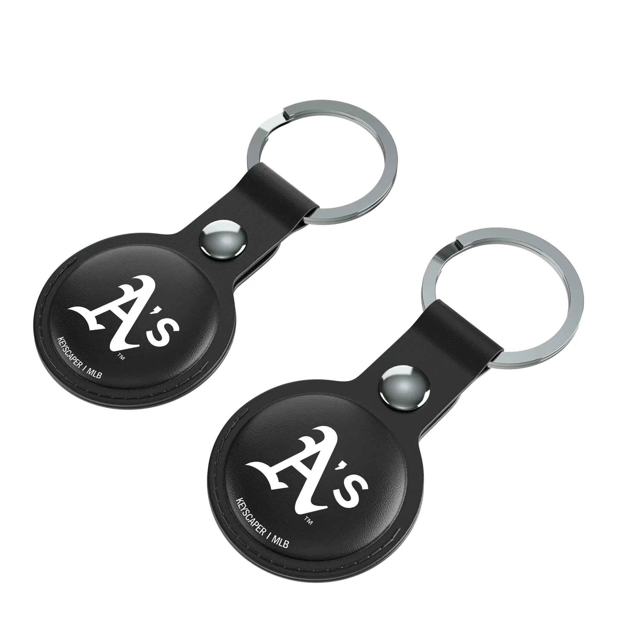 Oakland Athletics Insignia Black Airtag Holder 2-Pack