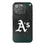 Oakland Athletics Linen Bling Phone Case for Apple iPhone