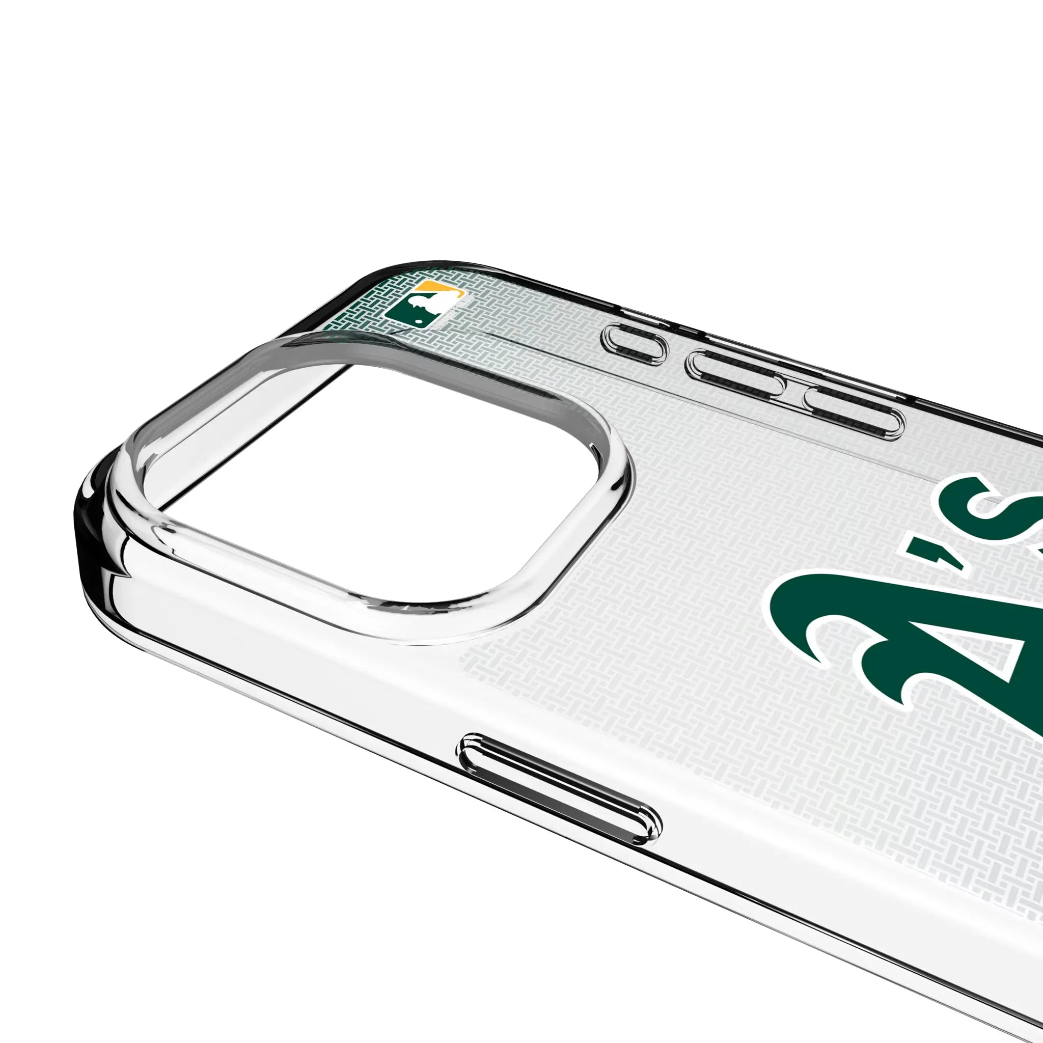 Oakland Athletics Linen Clear Phone Case for Apple iPhone