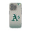Oakland Athletics Linen Clear Phone Case for Apple iPhone