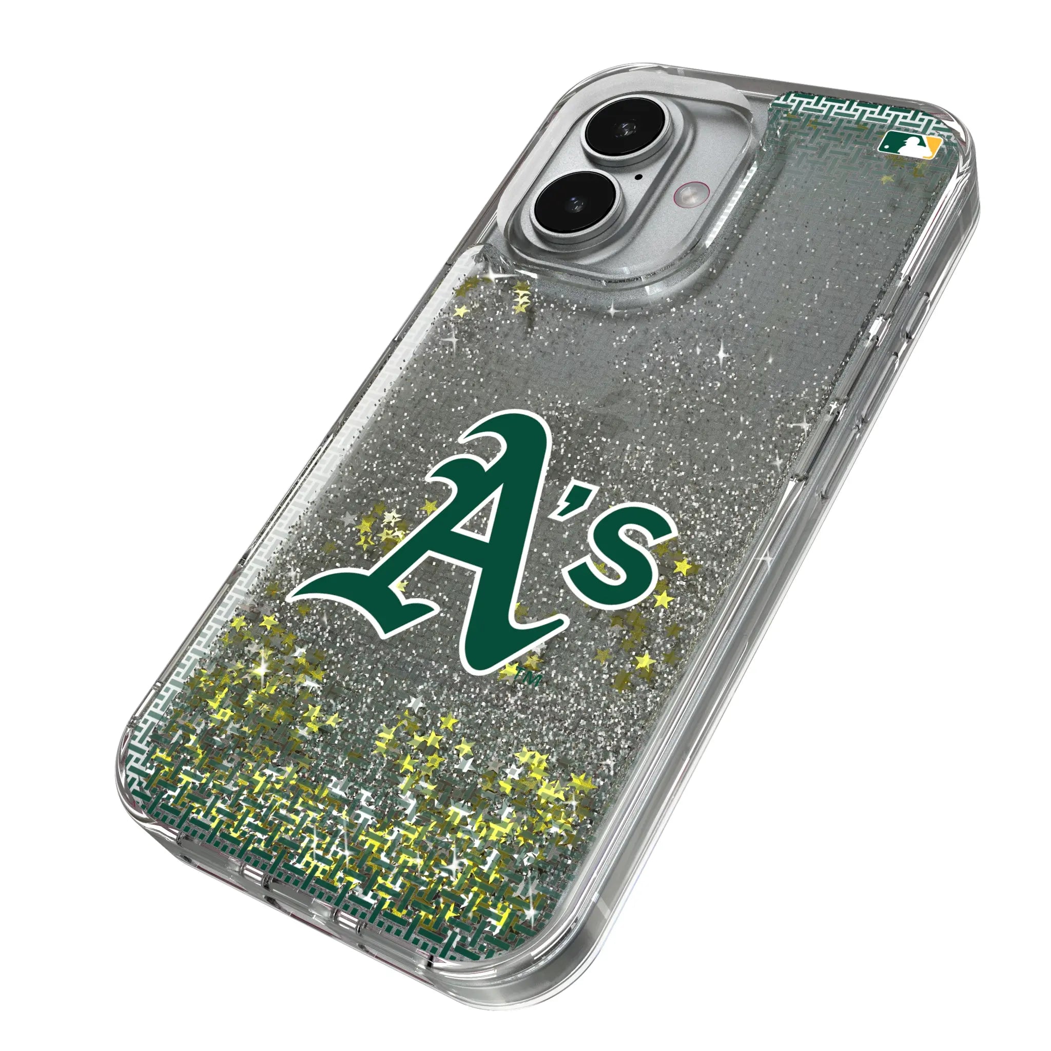Oakland Athletics Linen Glitter Phone Case