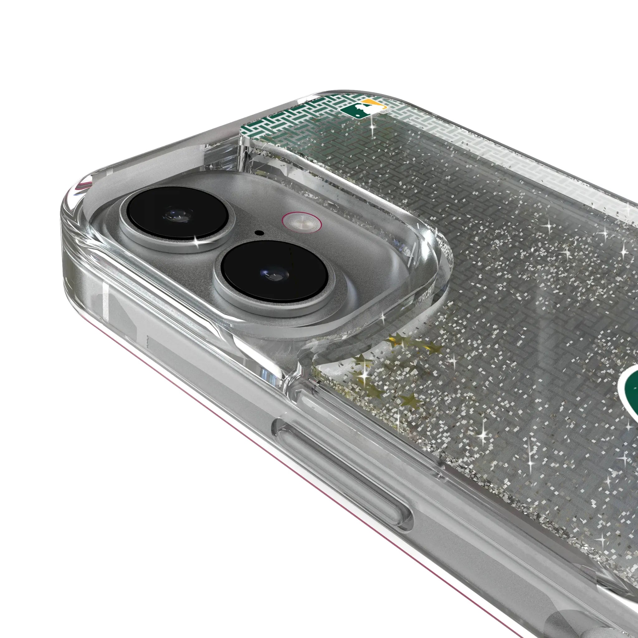 Oakland Athletics Linen Glitter Phone Case