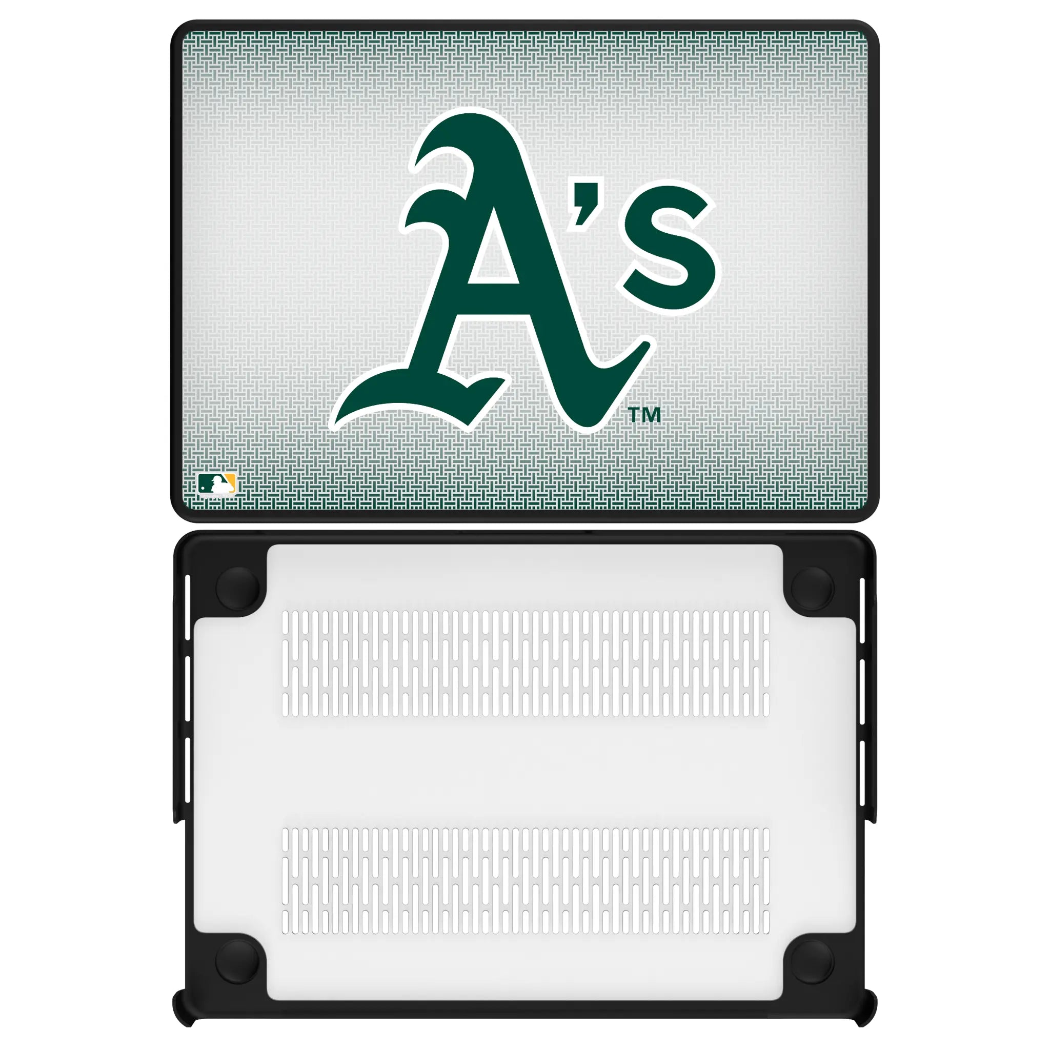 Oakland Athletics Linen Laptop Case for Apple MacBook