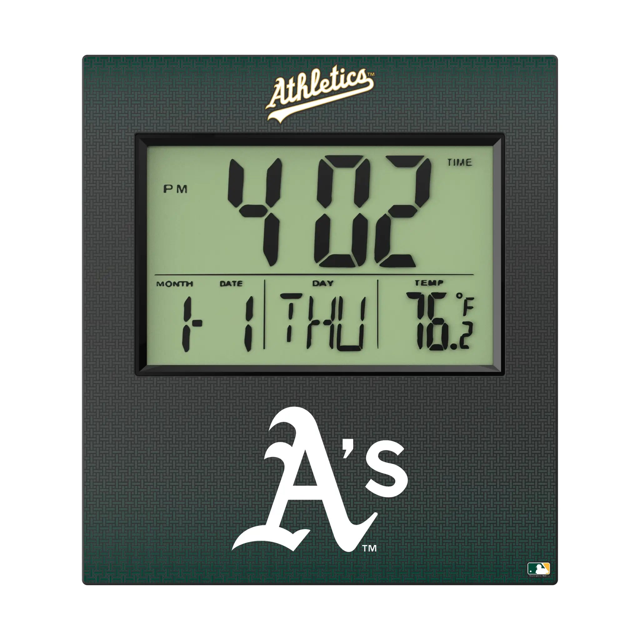 Oakland Athletics Linen Wall Clock