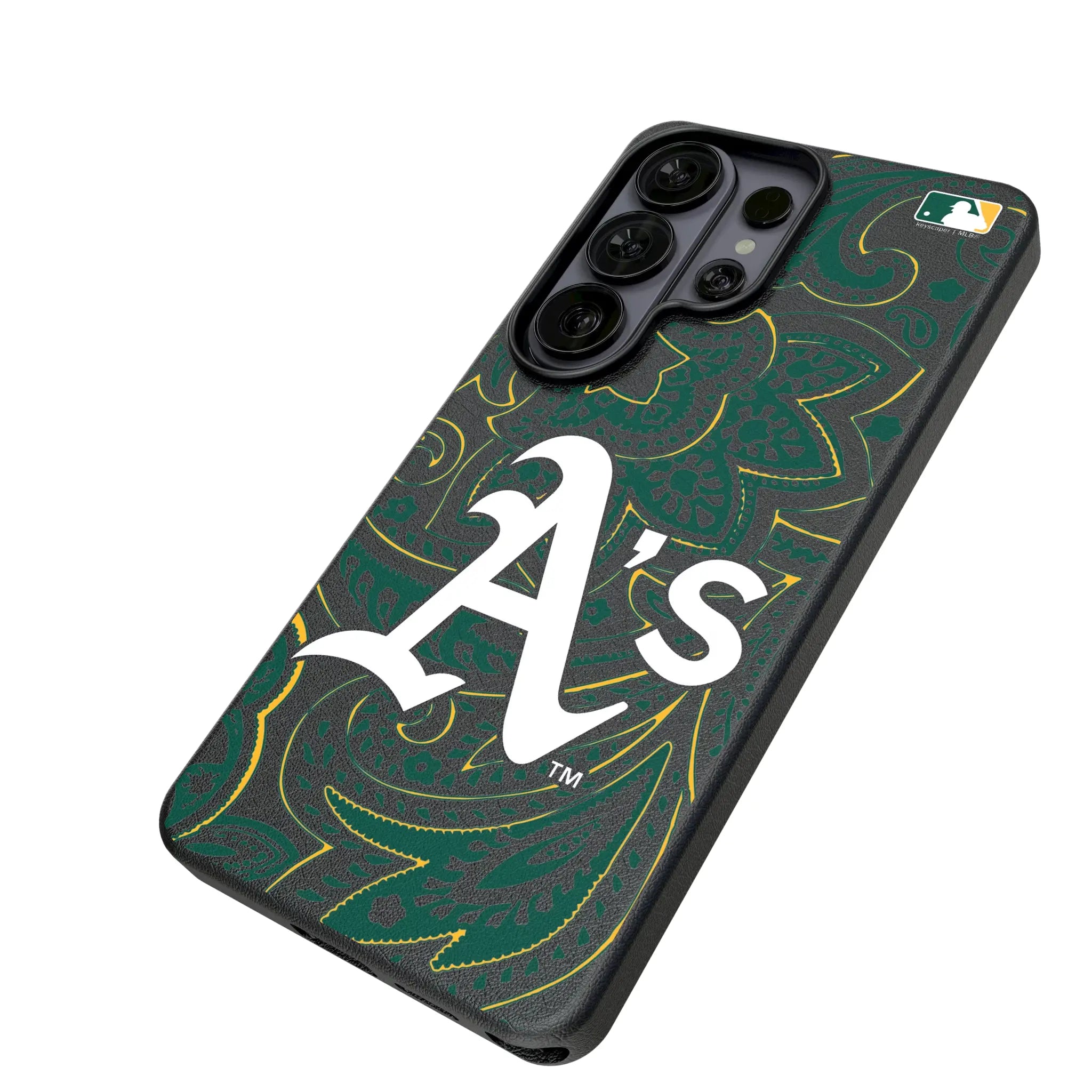Oakland Athletics Paisley MagSafe Compatible Phone Case for Samsung Galaxy
