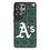 Oakland Athletics Plaid MagSafe Compatible Phone Case for Samsung Galaxy