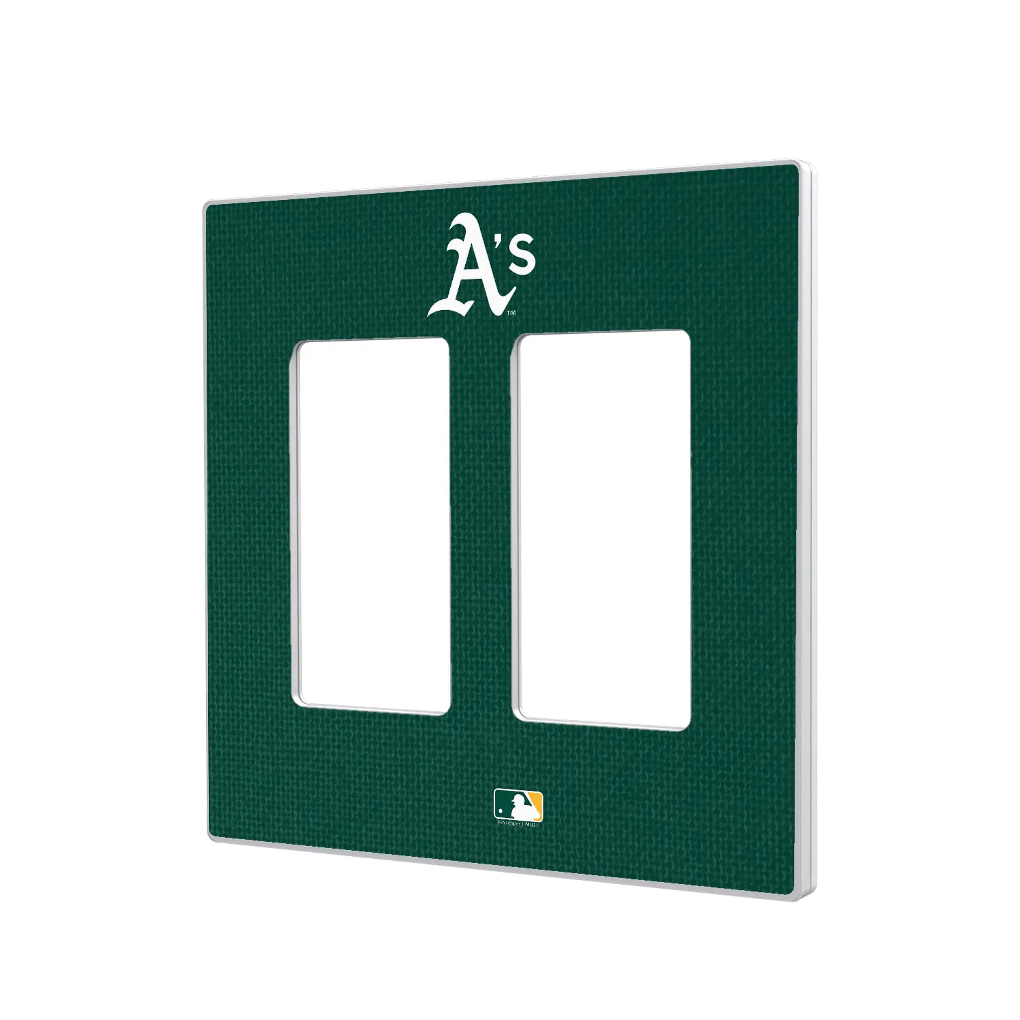 Oakland Athletics Solid Hidden-Screw Light Switch Plate