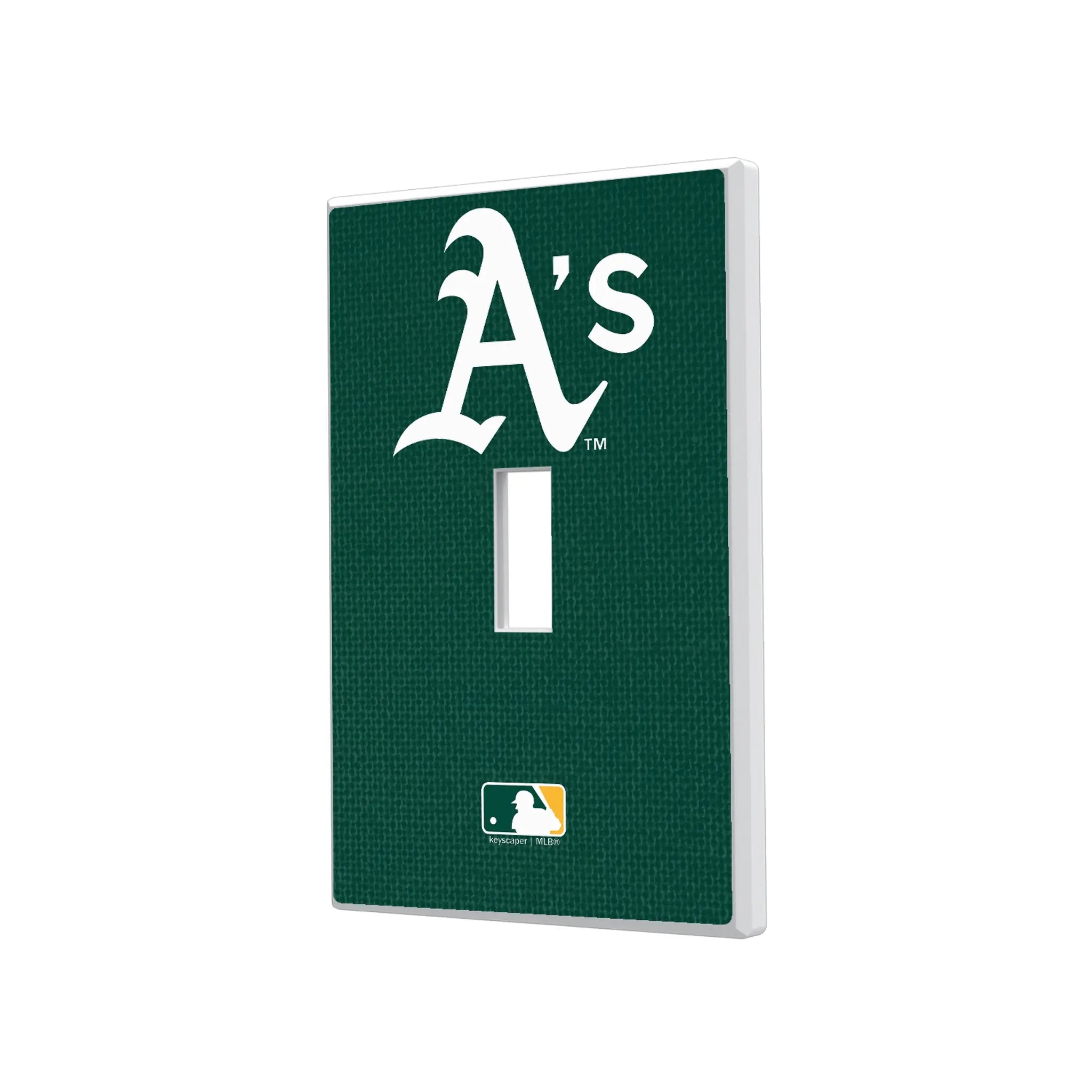 Oakland Athletics Solid Hidden-Screw Light Switch Plate