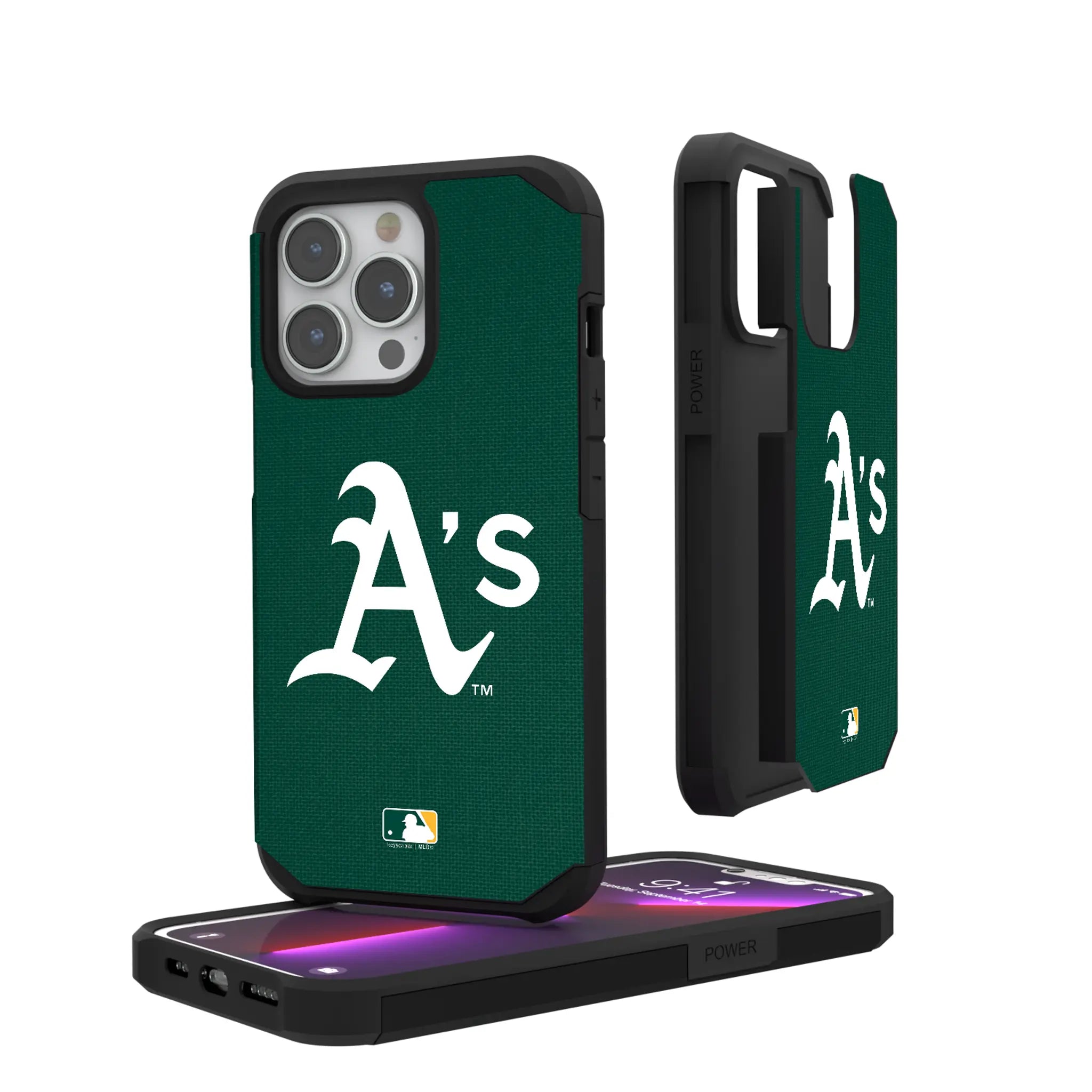 Oakland Athletics Solid Rugged Phone Case