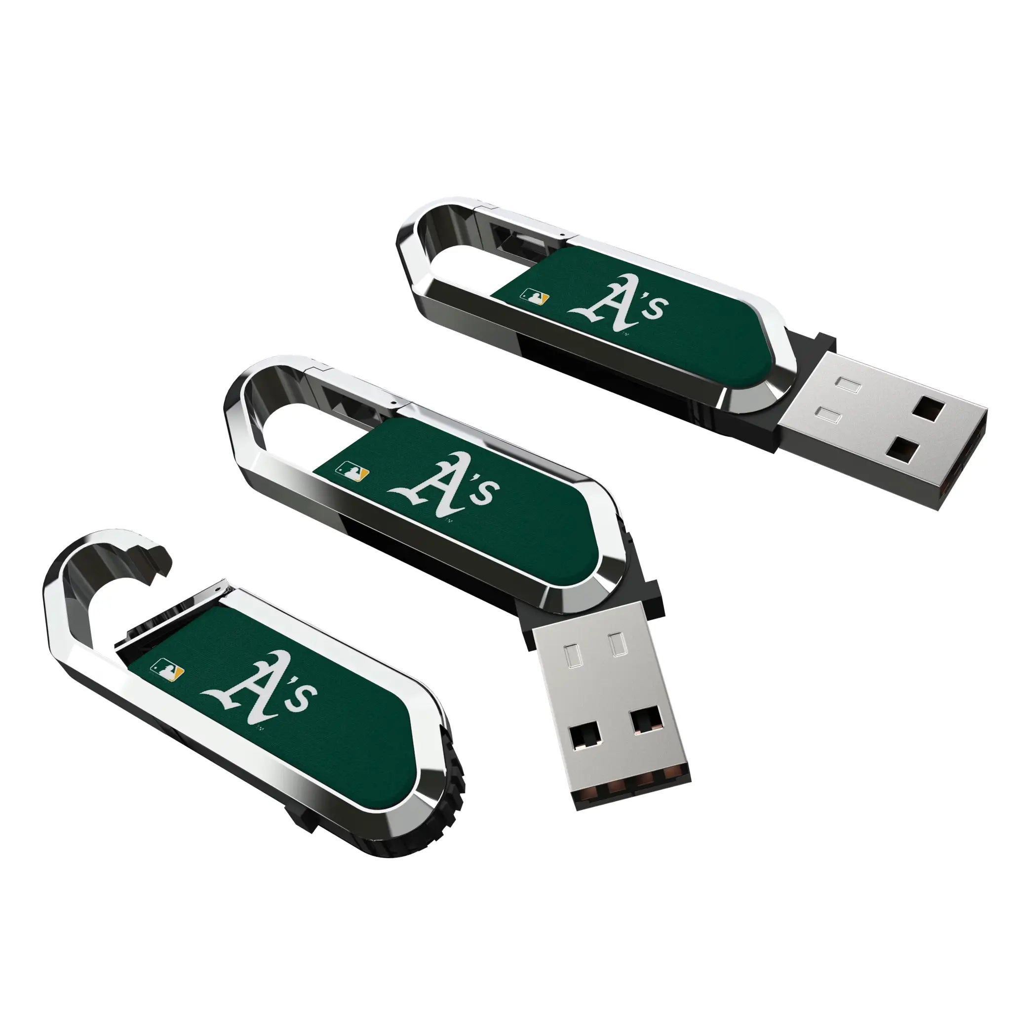 Oakland Athletics Solid USB 32GB Clip Style Flash Drive