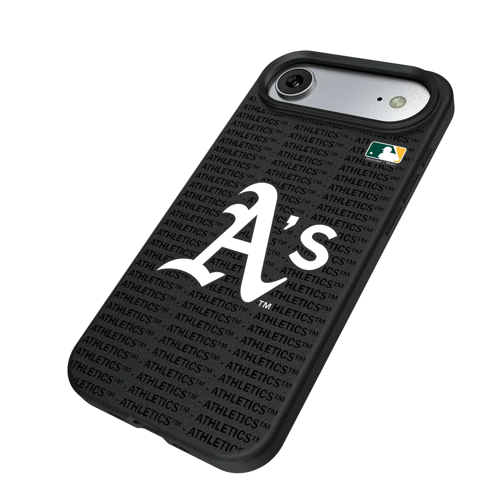 Oakland Athletics Text Backdrop MagSafe Compatible Phone Case for Apple iPhone