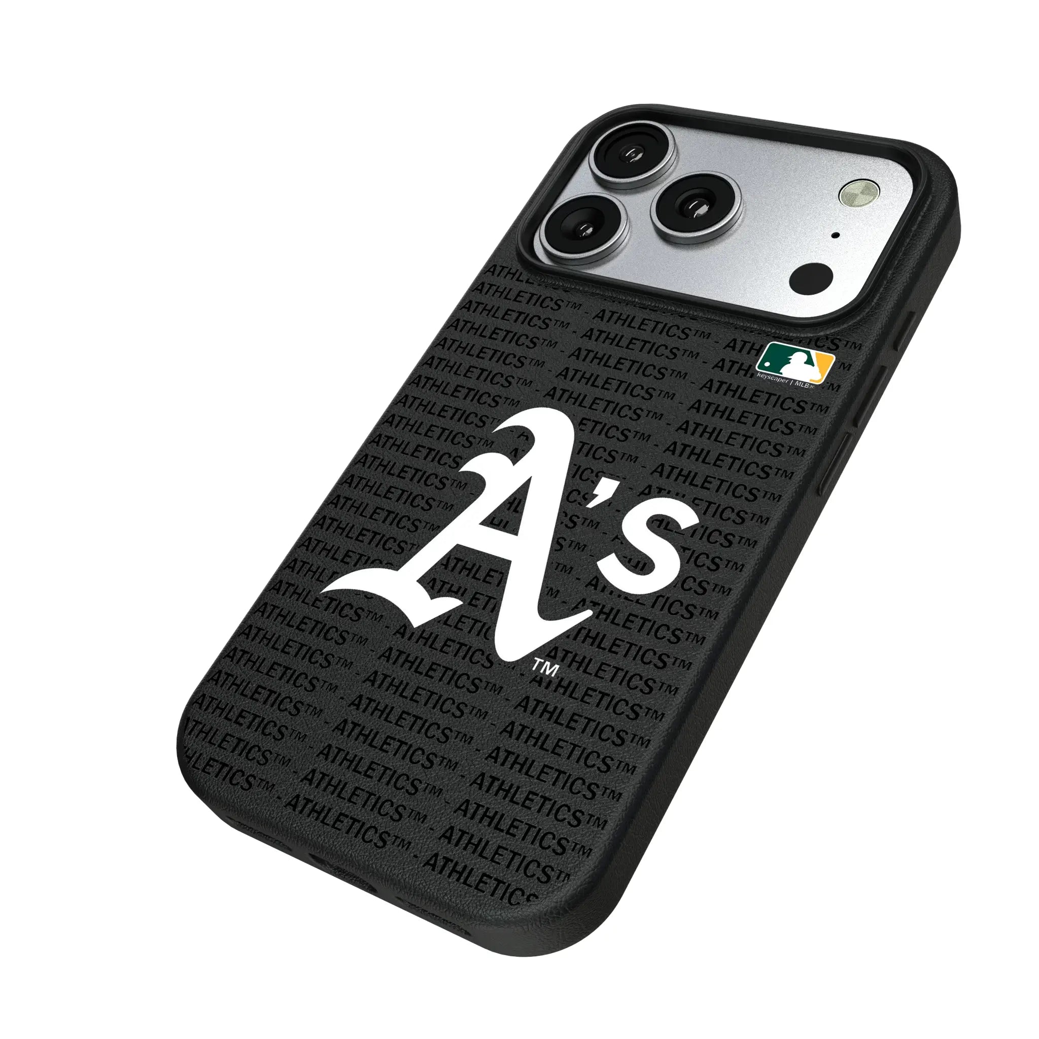 Oakland Athletics Text Backdrop MagSafe Compatible Phone Case for Apple iPhone