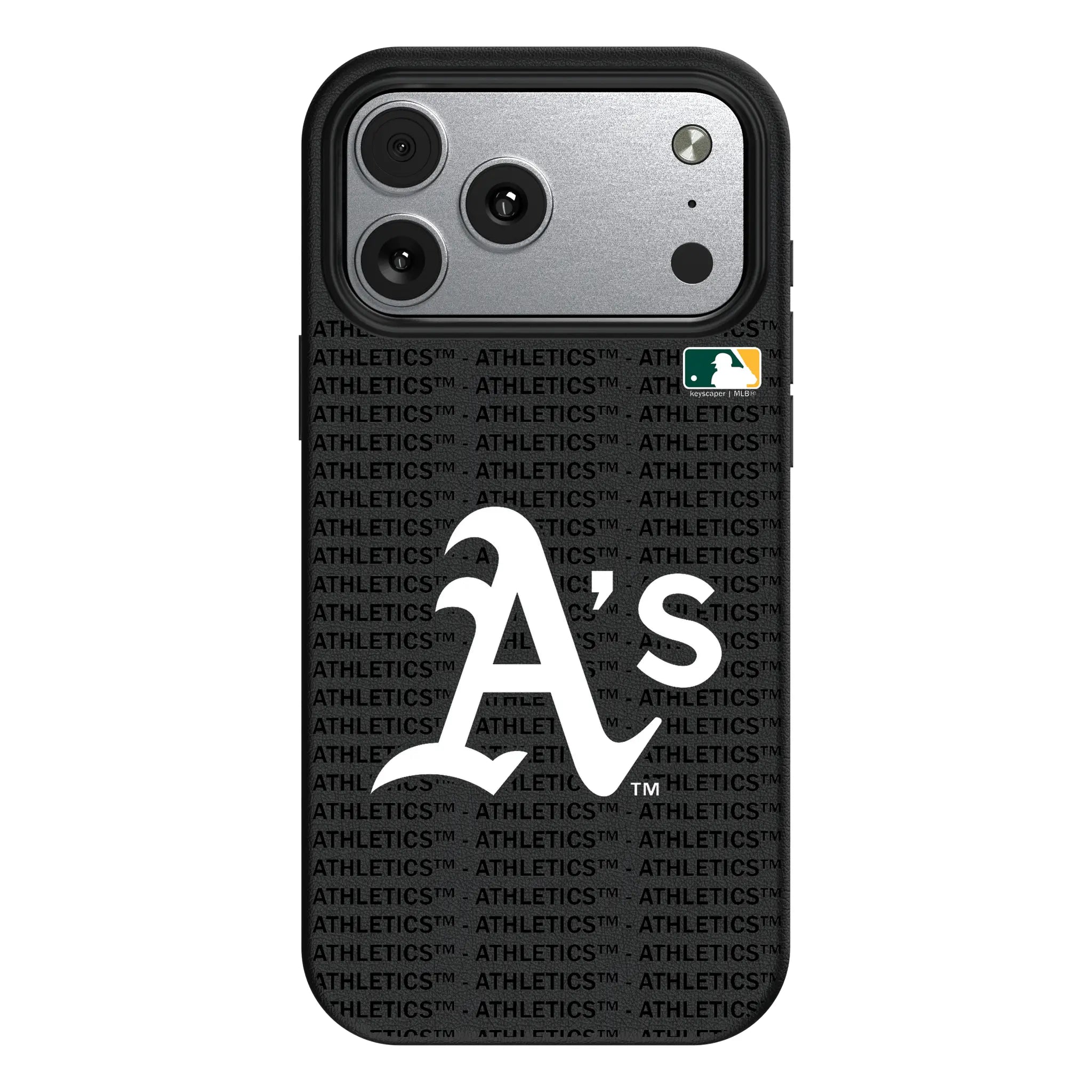 Oakland Athletics Text Backdrop MagSafe Compatible Phone Case for Apple iPhone