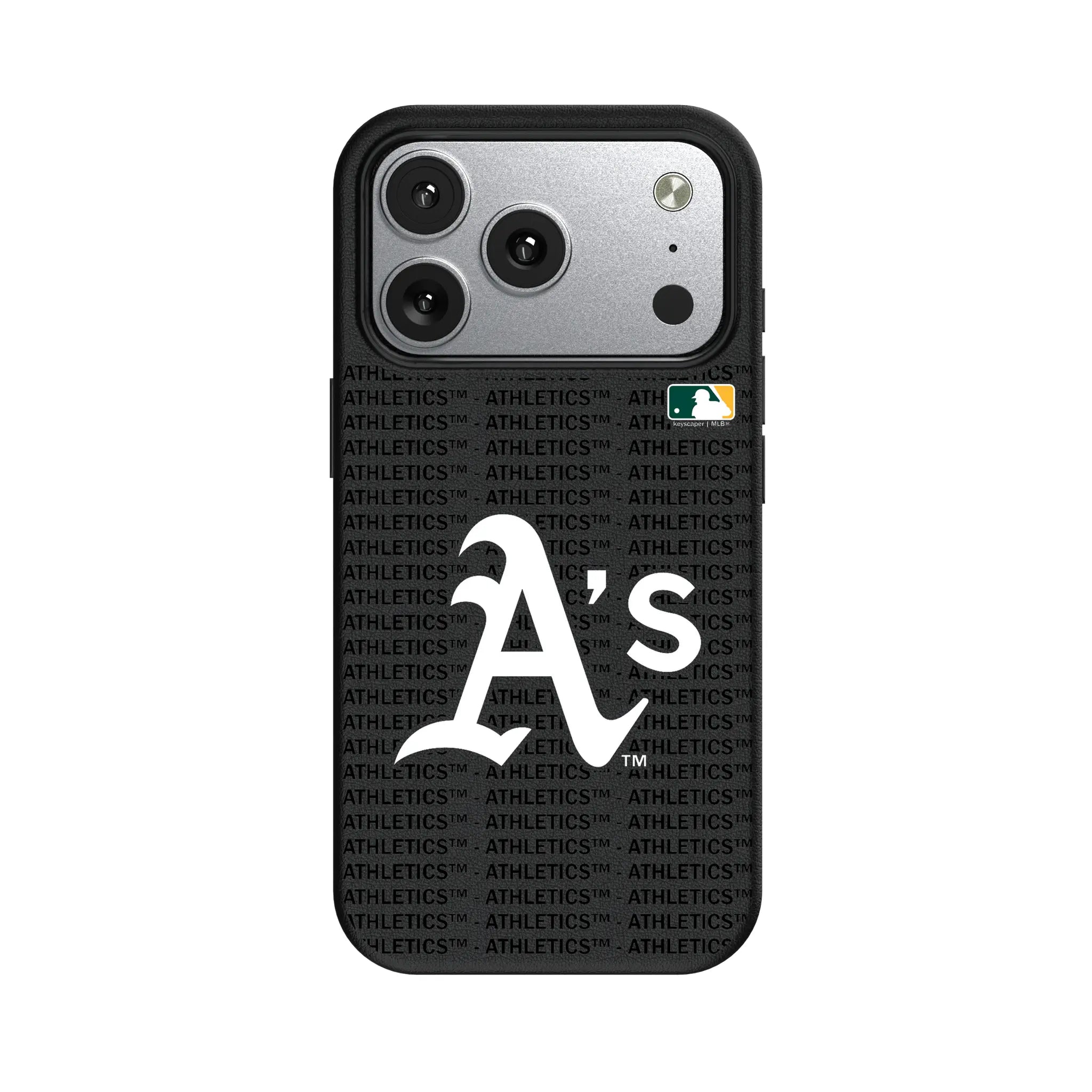 Oakland Athletics Text Backdrop MagSafe Compatible Phone Case for Apple iPhone