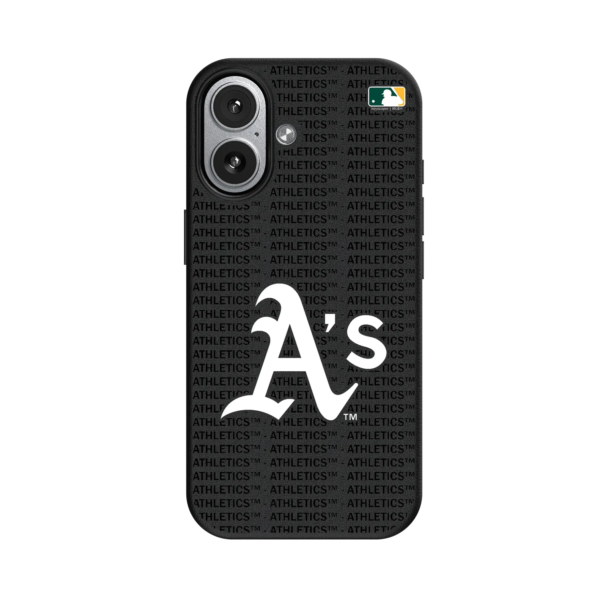 Oakland Athletics Text Backdrop MagSafe Compatible Phone Case for Apple iPhone