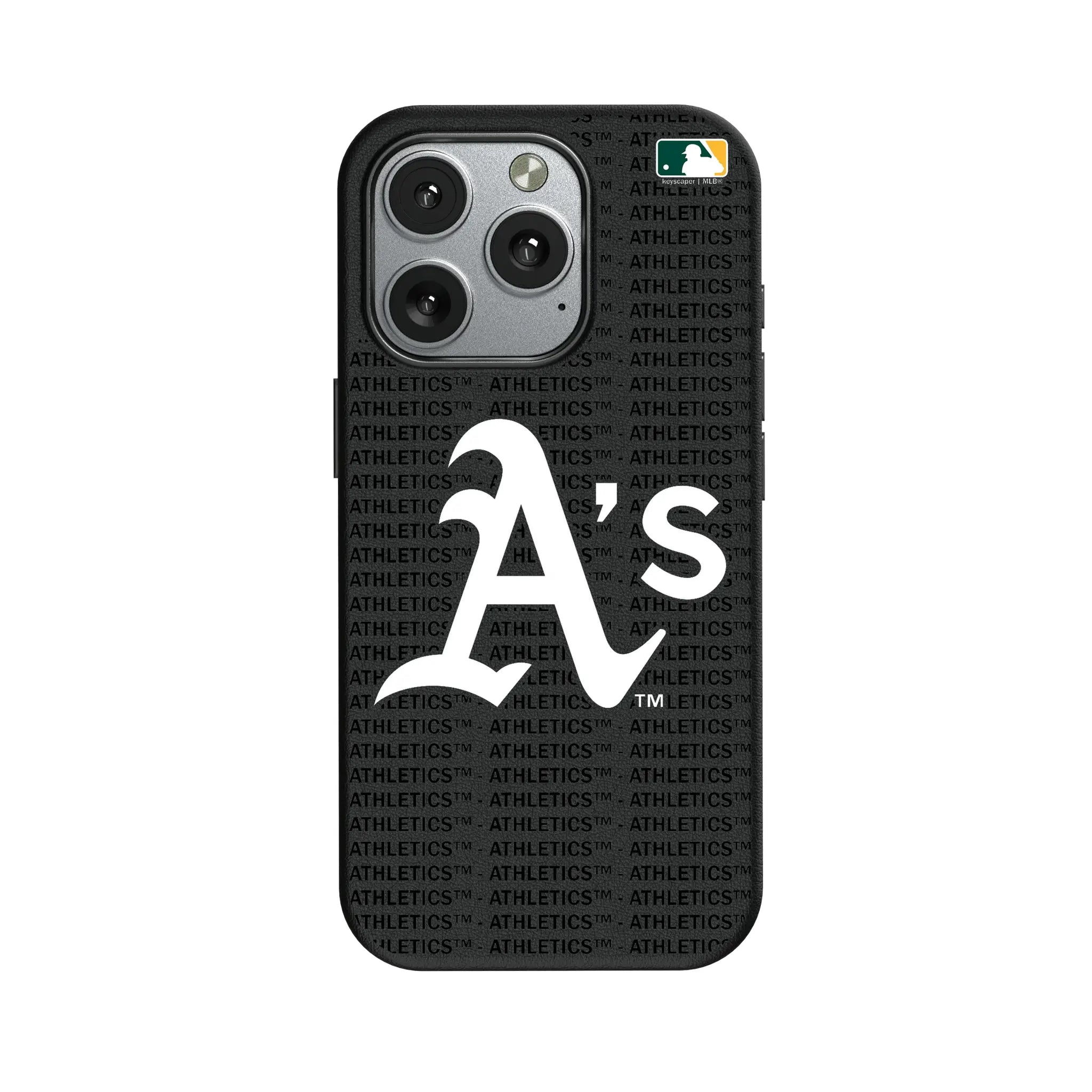 Oakland Athletics Text Backdrop MagSafe Compatible Phone Case for Apple iPhone