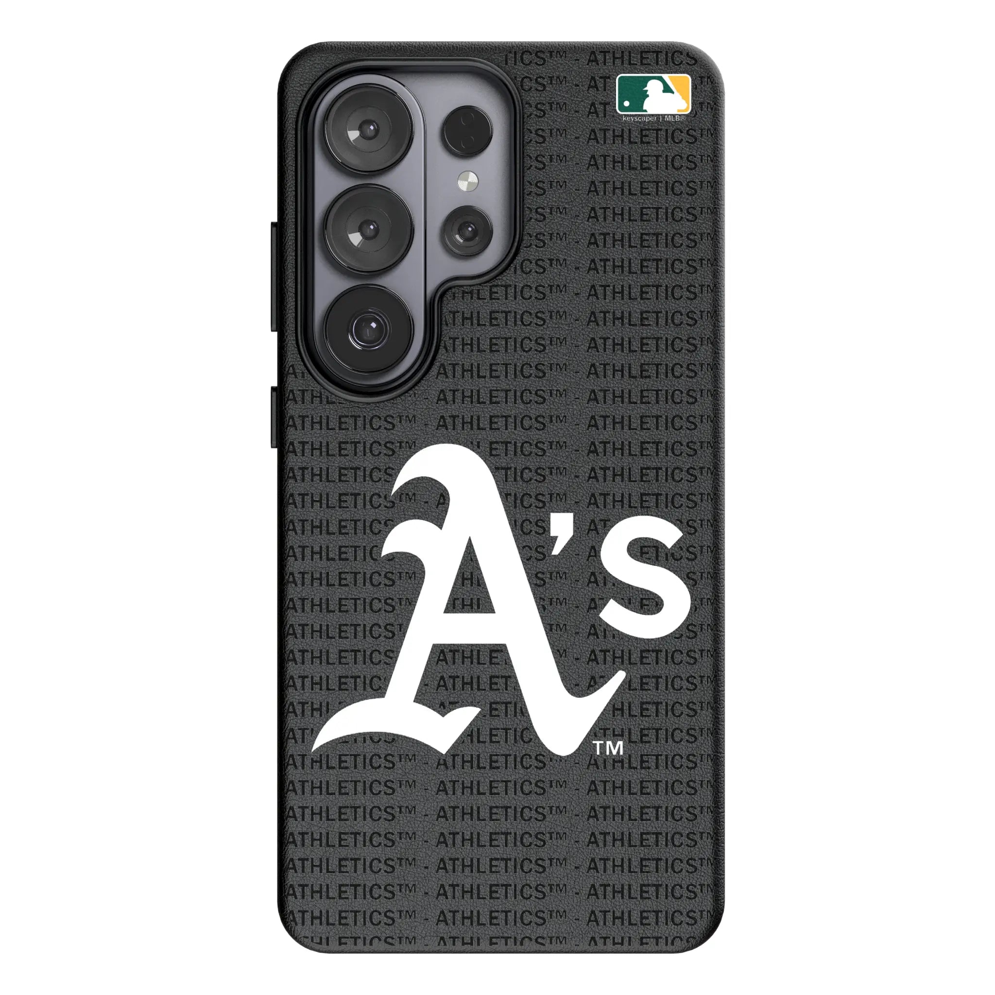 Oakland Athletics Text Backdrop MagSafe Compatible Phone Case for Samsung Galaxy