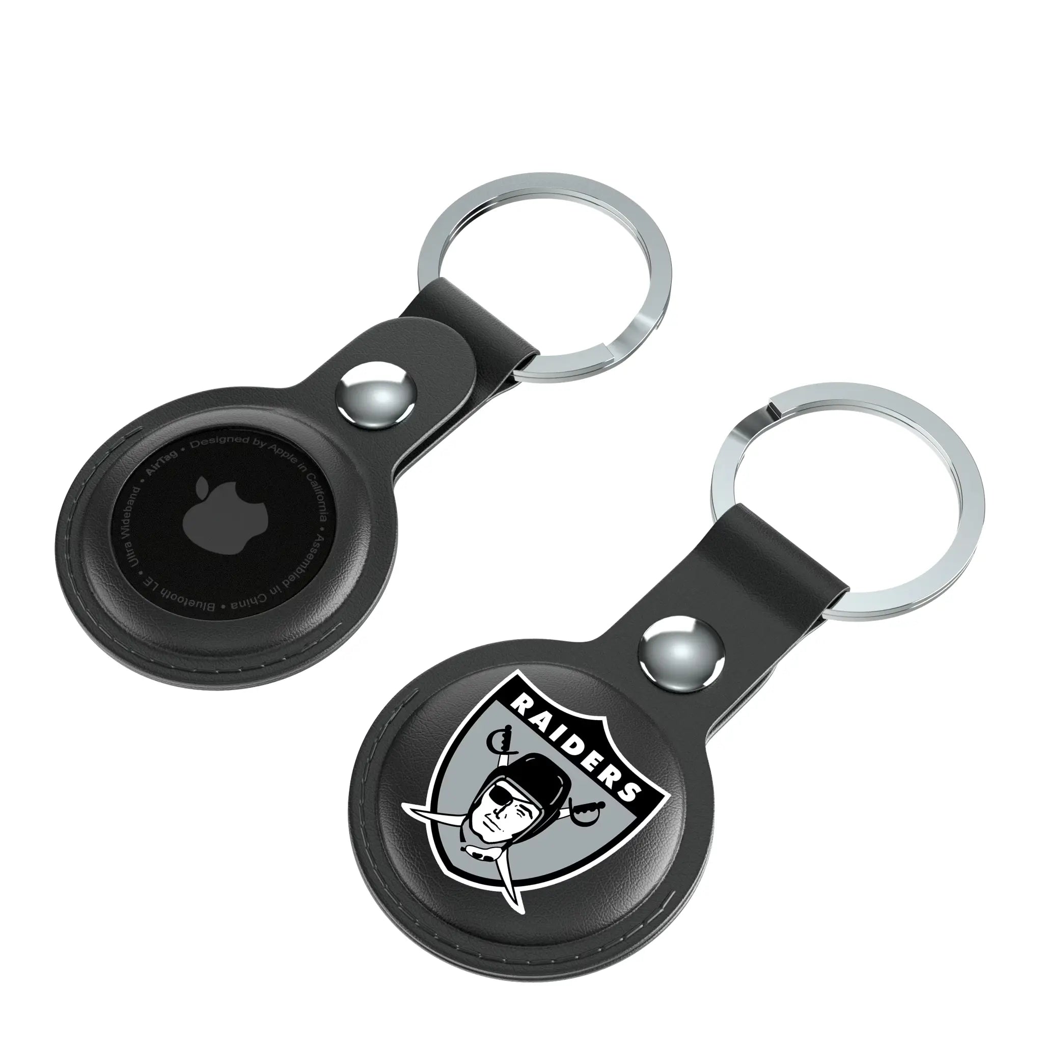 Oakland Raiders 1963 Historic Collection Insignia Black Airtag Holder 2-Pack