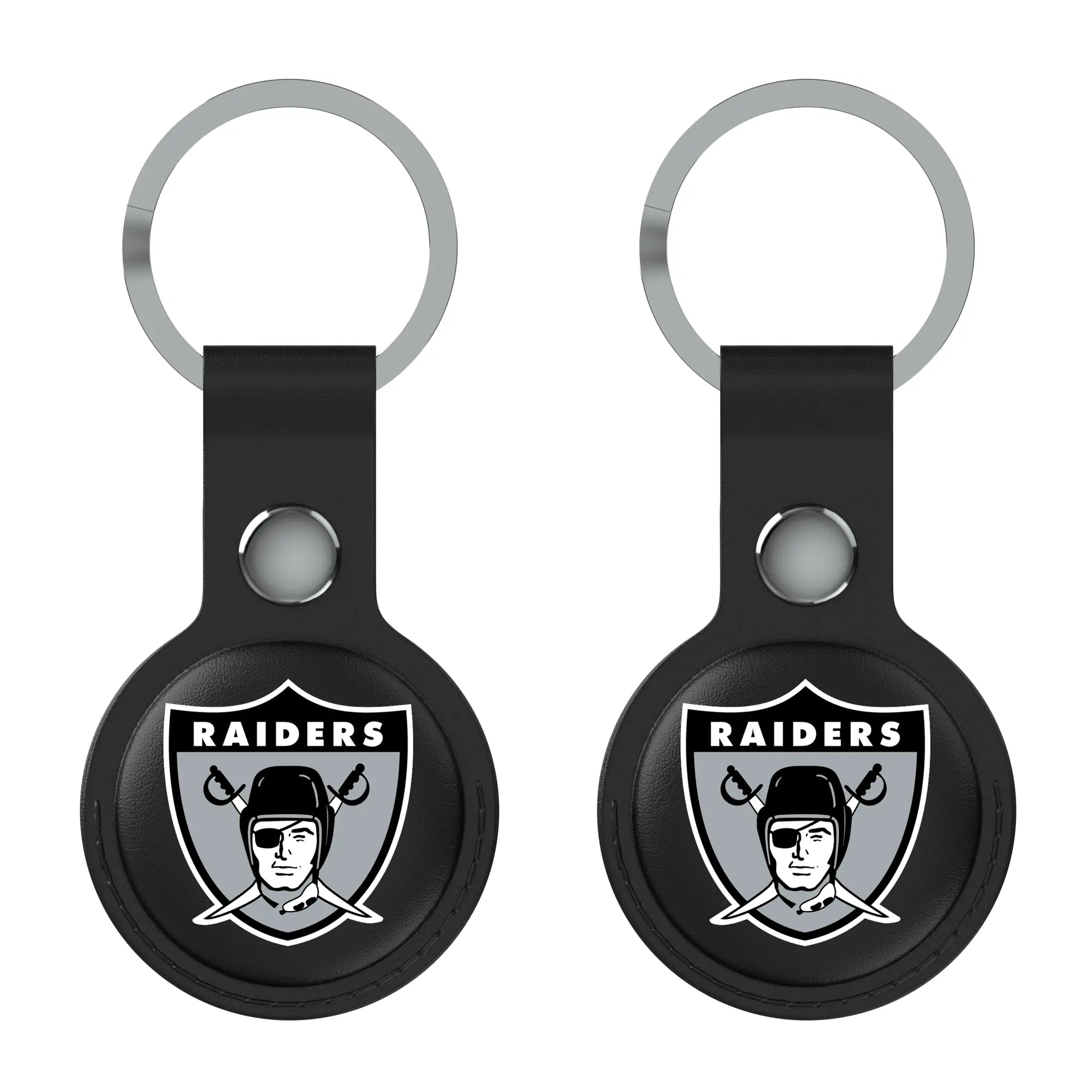 Oakland Raiders 1963 Historic Collection Insignia Black Airtag Holder 2-Pack