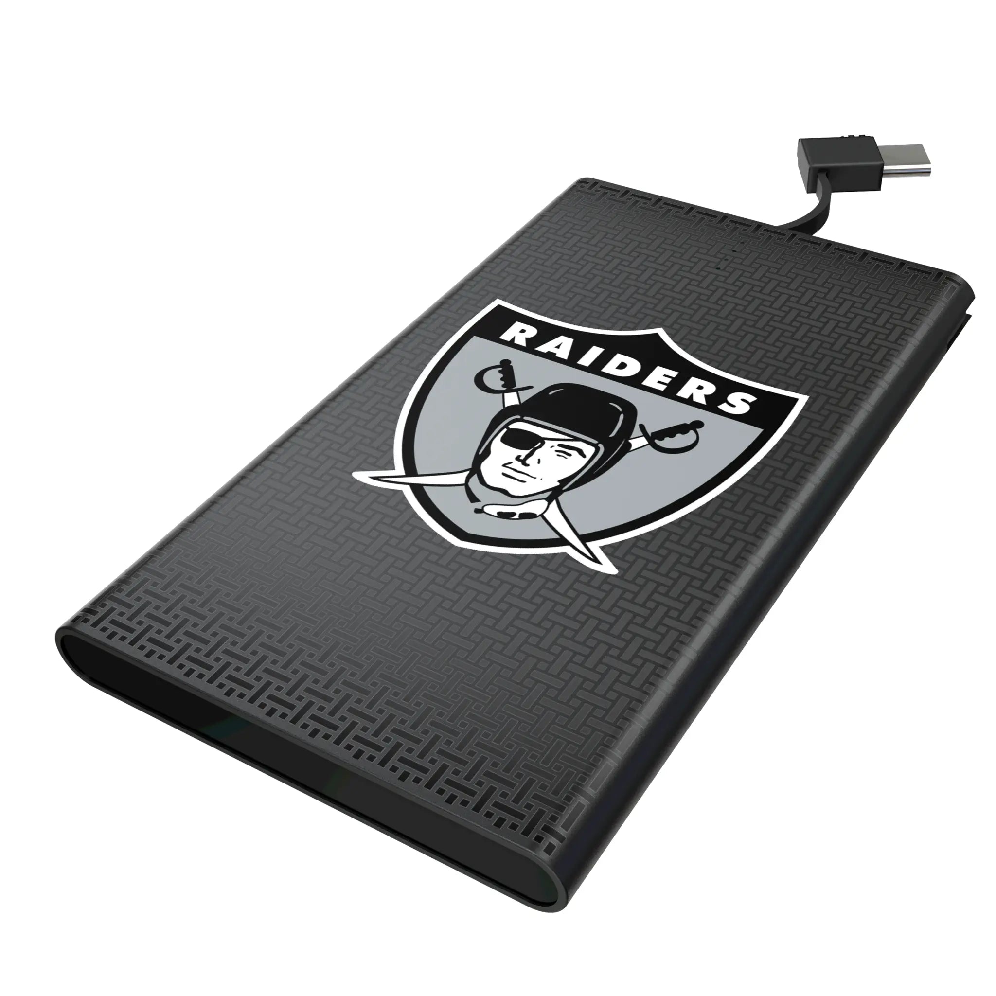 Oakland Raiders 1963 Historic Collection Linen 5000mAh Flat Powerbank