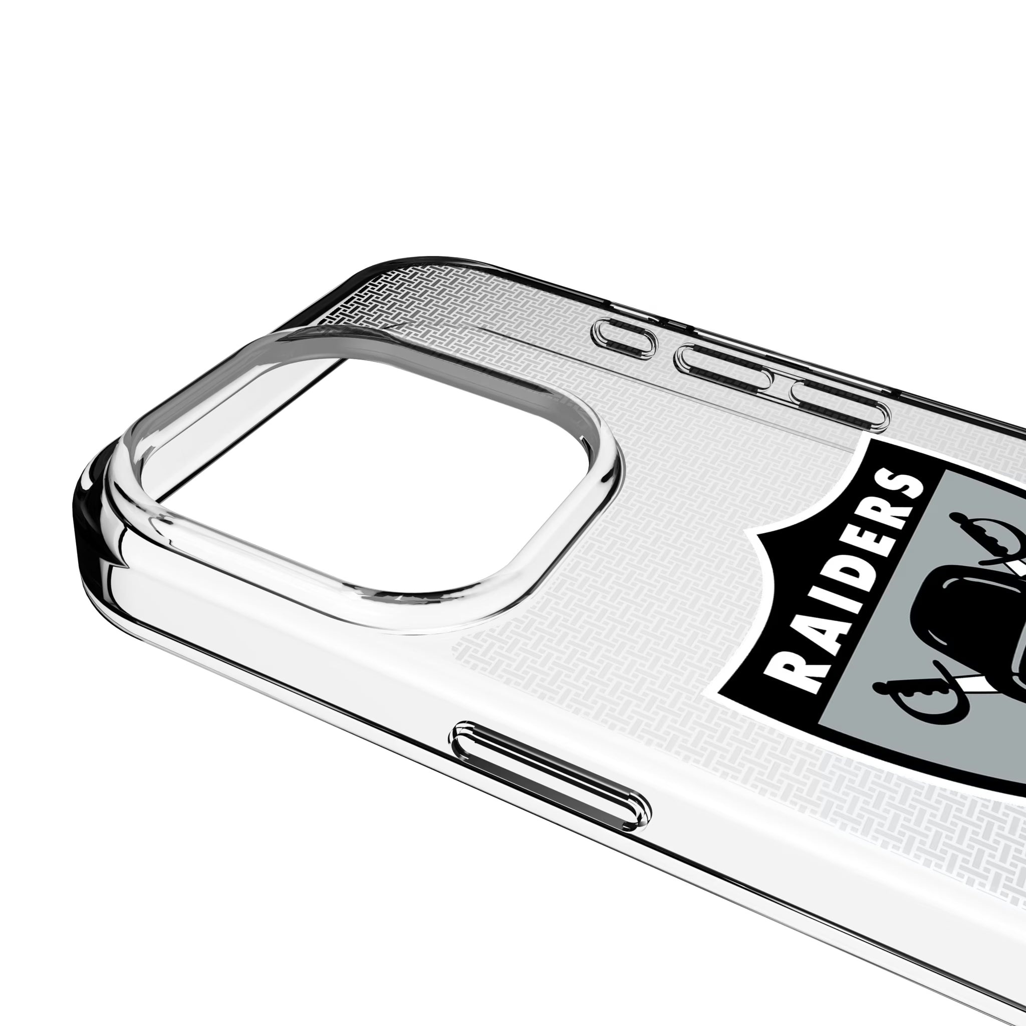 Oakland Raiders 1963 Historic Collection Linen Clear Phone Case for Apple iPhone - Sports Gifts, Sports Memorabilia, Sports Collectibles, Fan Shop