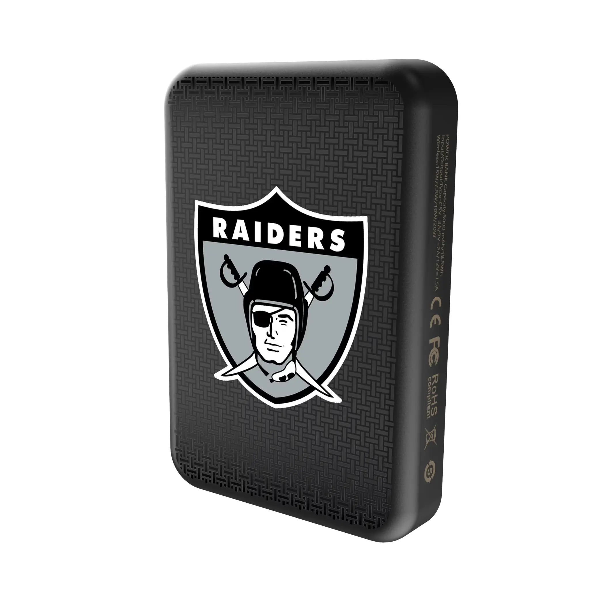 Oakland Raiders 1963 Historic Collection Linen Wireless Mag Power Bank