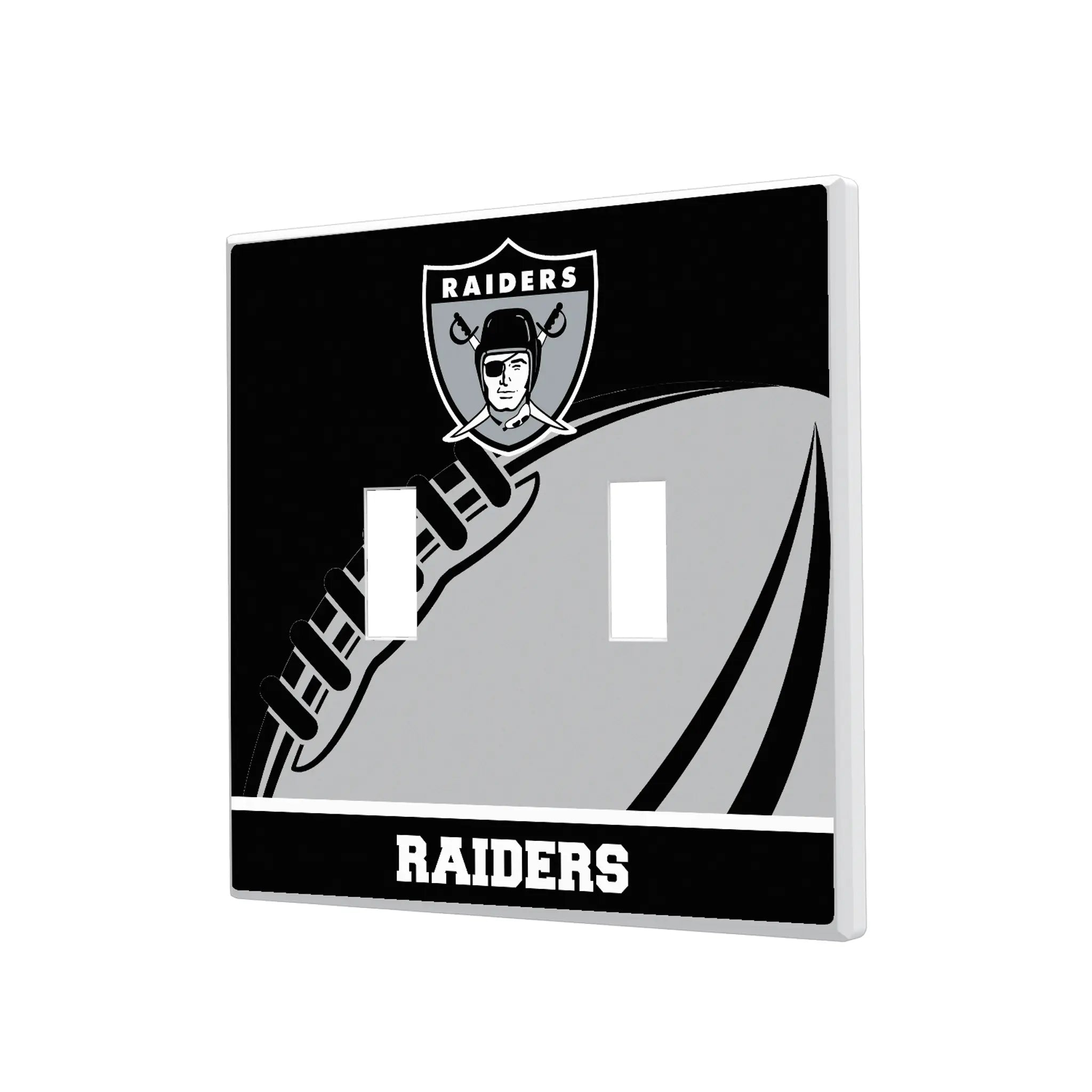 Oakland Raiders 1963 Historic Collection Passtime Hidden-Screw Light Switch Plate
