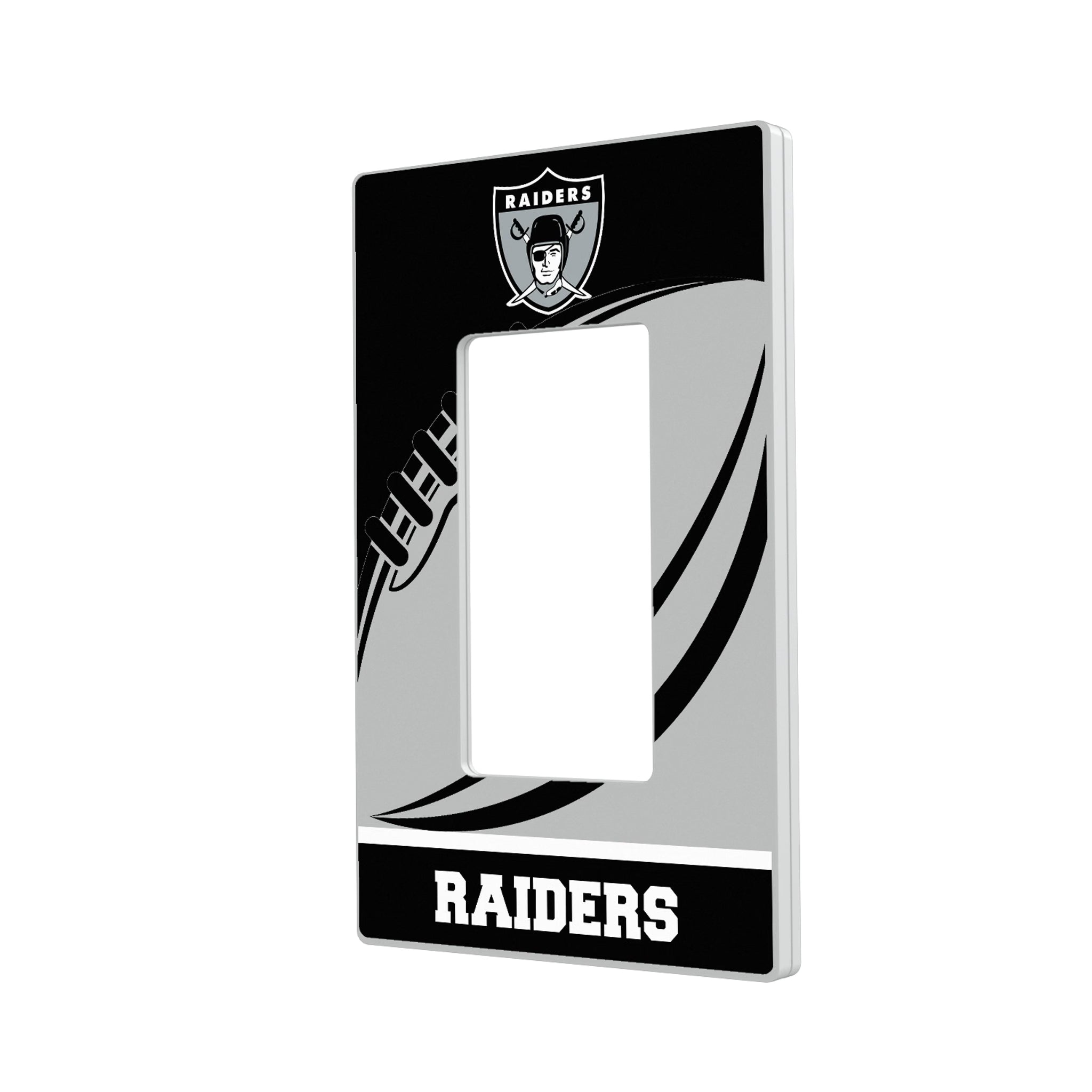 Oakland Raiders 1963 Historic Collection Passtime Hidden-Screw Light Switch Plate - Sports Gifts, Sports Memorabilia, Sports Collectibles, Fan Shop