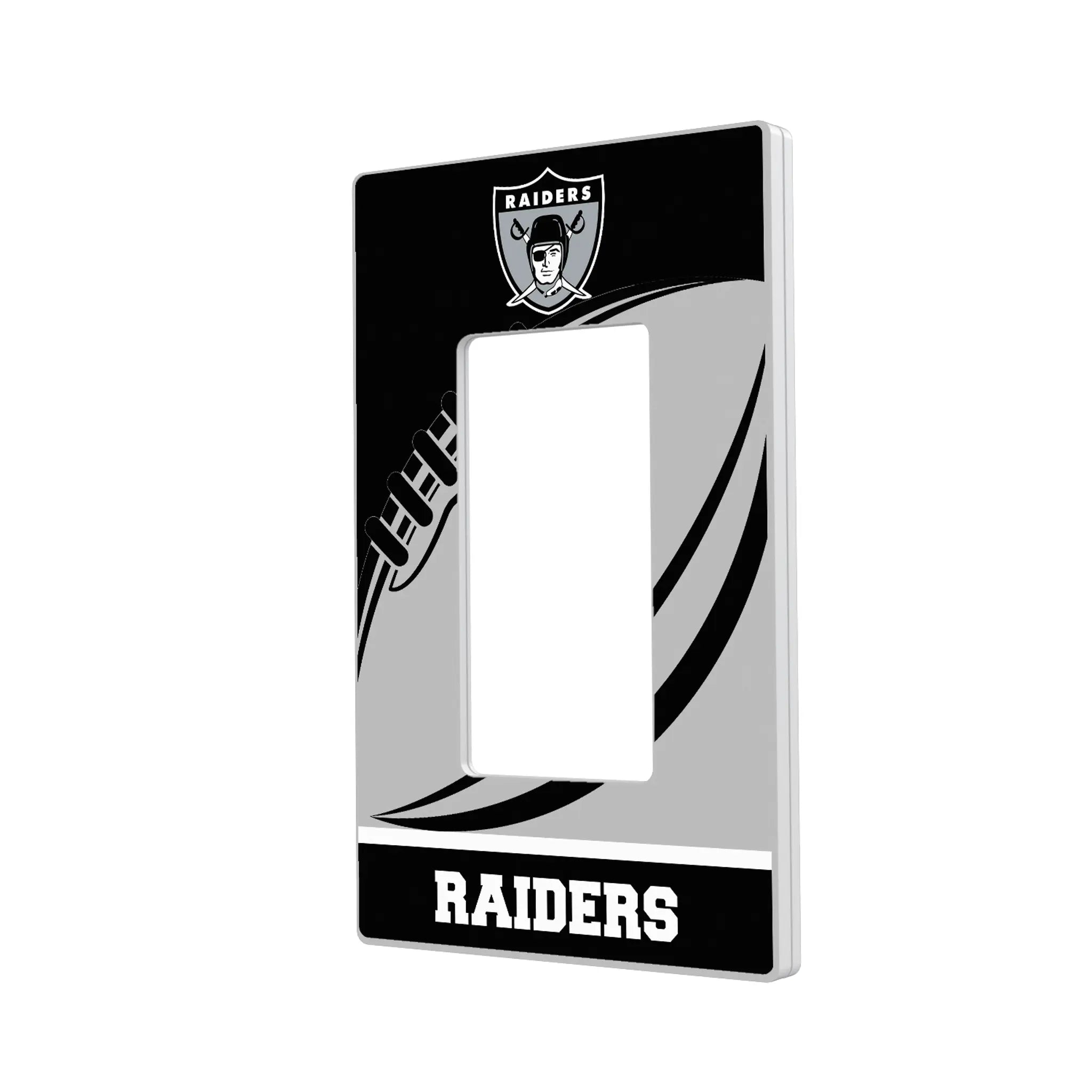 Oakland Raiders 1963 Historic Collection Passtime Hidden-Screw Light Switch Plate