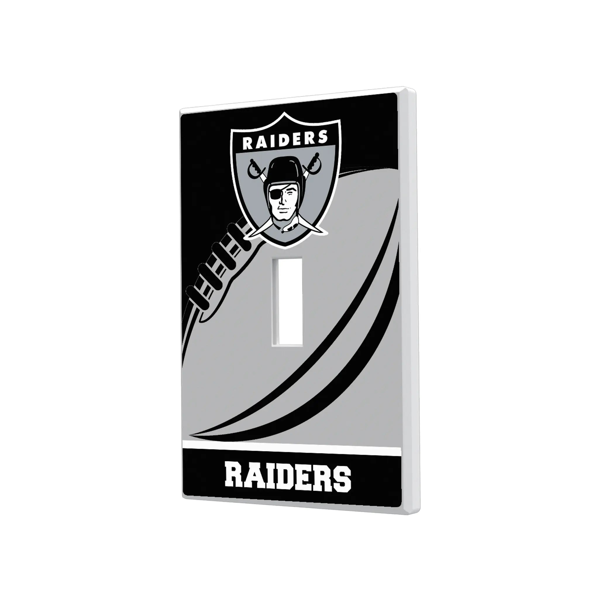 Oakland Raiders 1963 Historic Collection Passtime Hidden-Screw Light Switch Plate