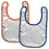 New York Mets - Baby Bibs 2-Pack - Blue & Orange - 757 Sports Collectibles