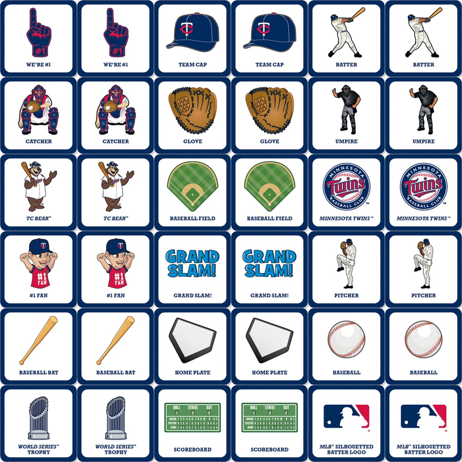 Minnesota Twins Matching Game - 757 Sports Collectibles